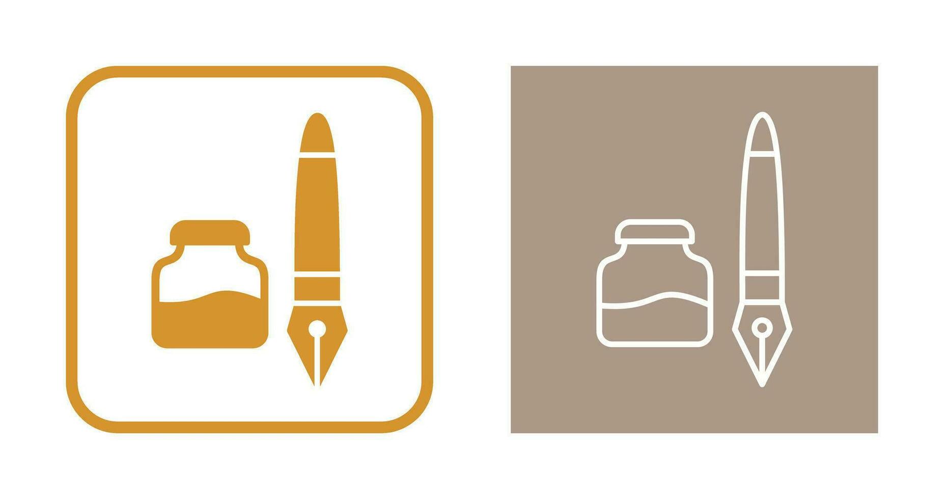 Ink and Pen Vector Icon