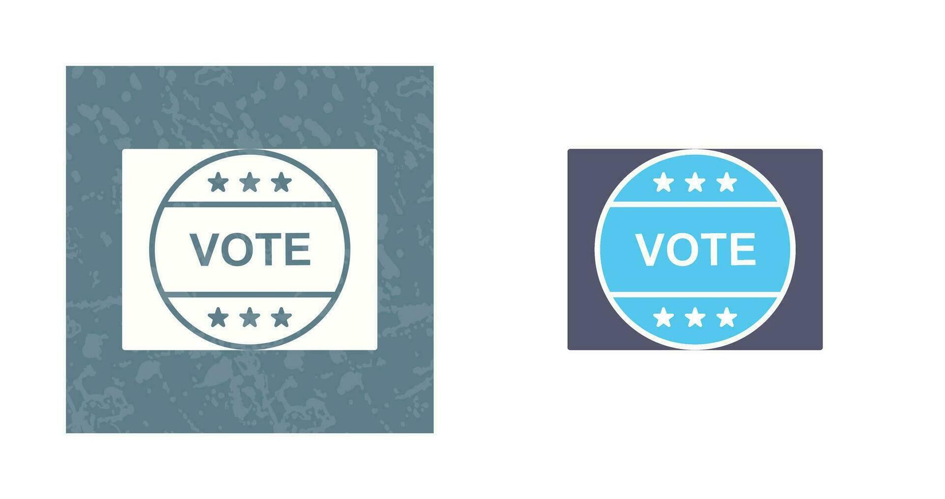 Vote Sticker Vector Icon