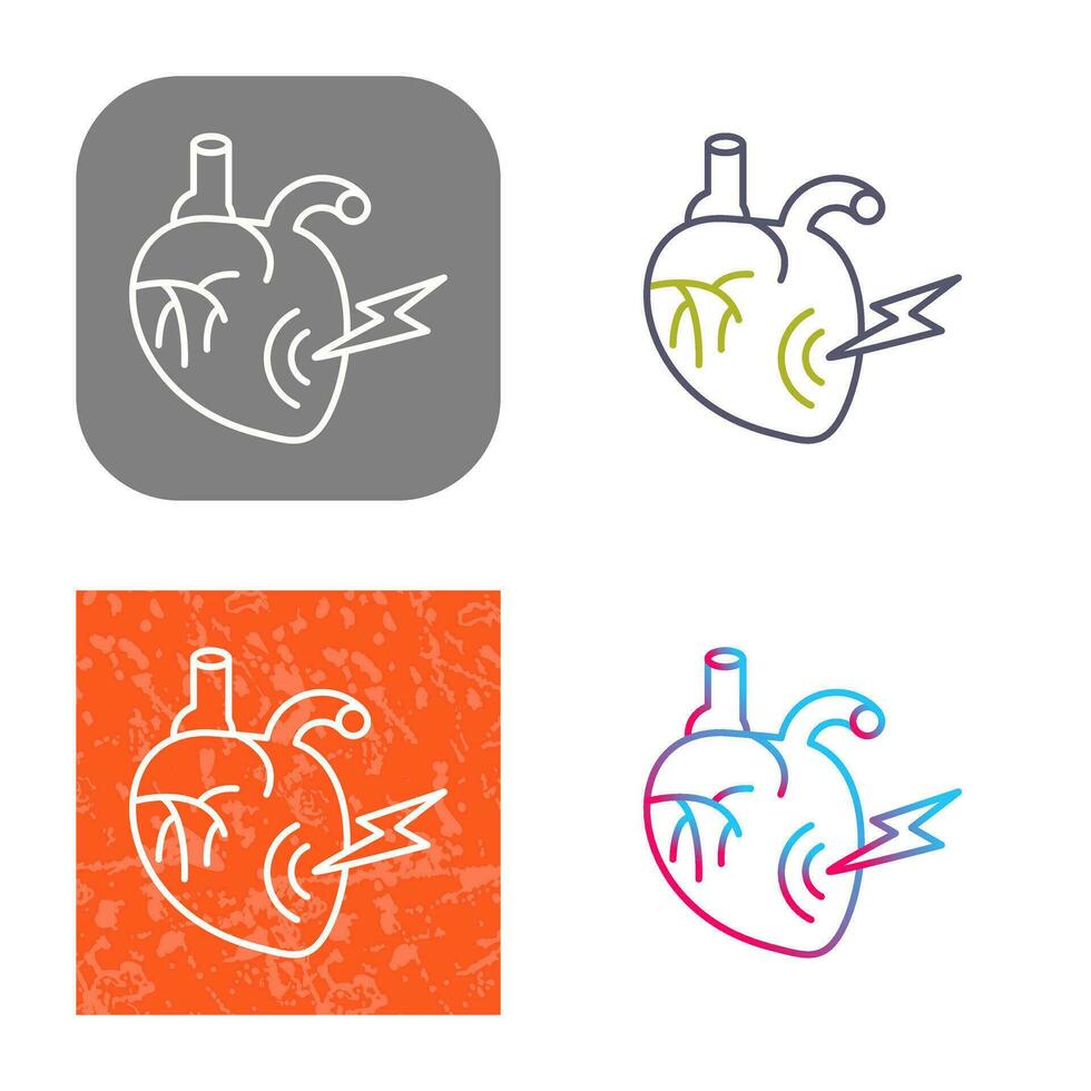 Heart Attack Vector Icon