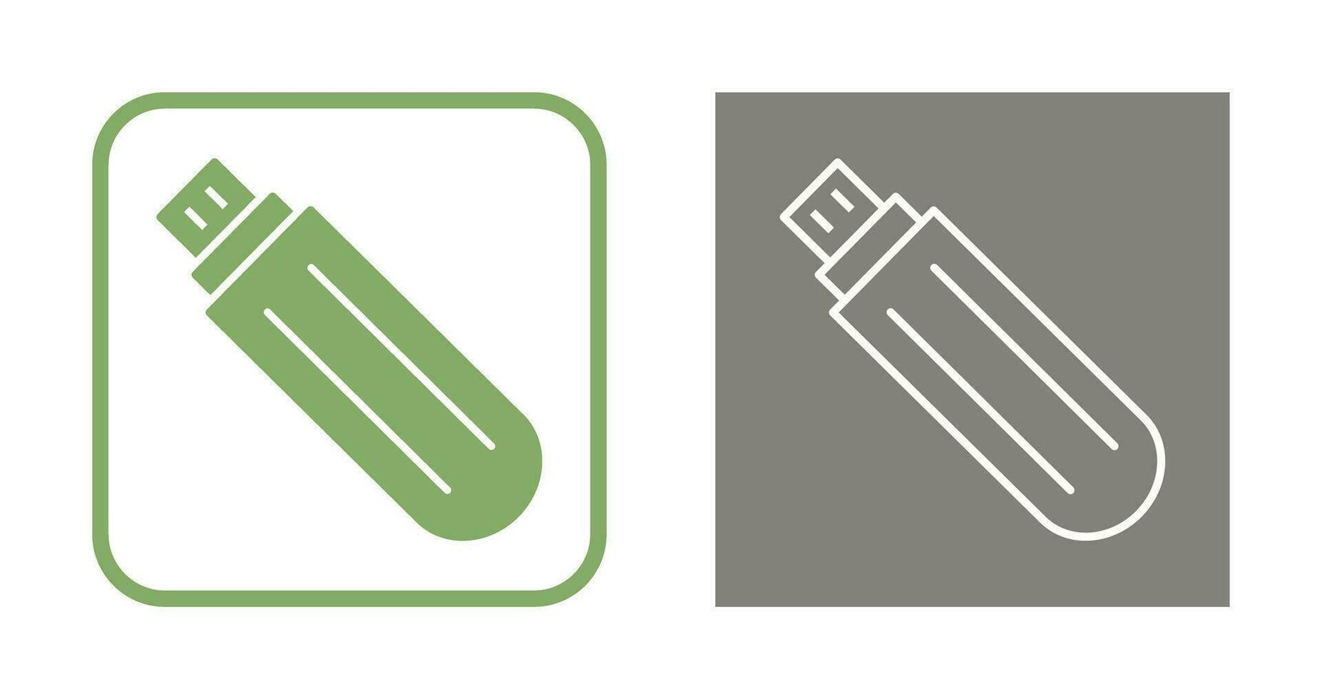 Unique USB Drive Vector Icon