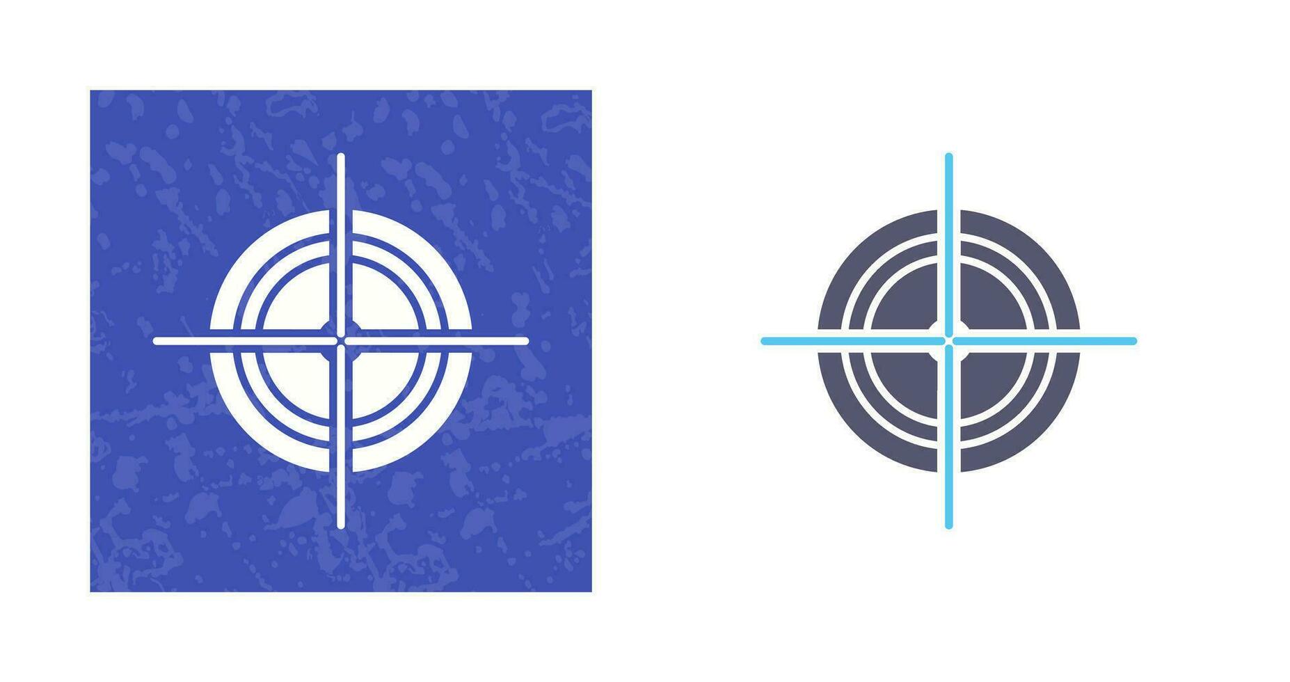 Unique Target Vector Icon