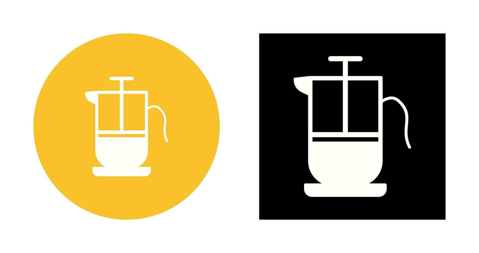 French Press Vector Icon