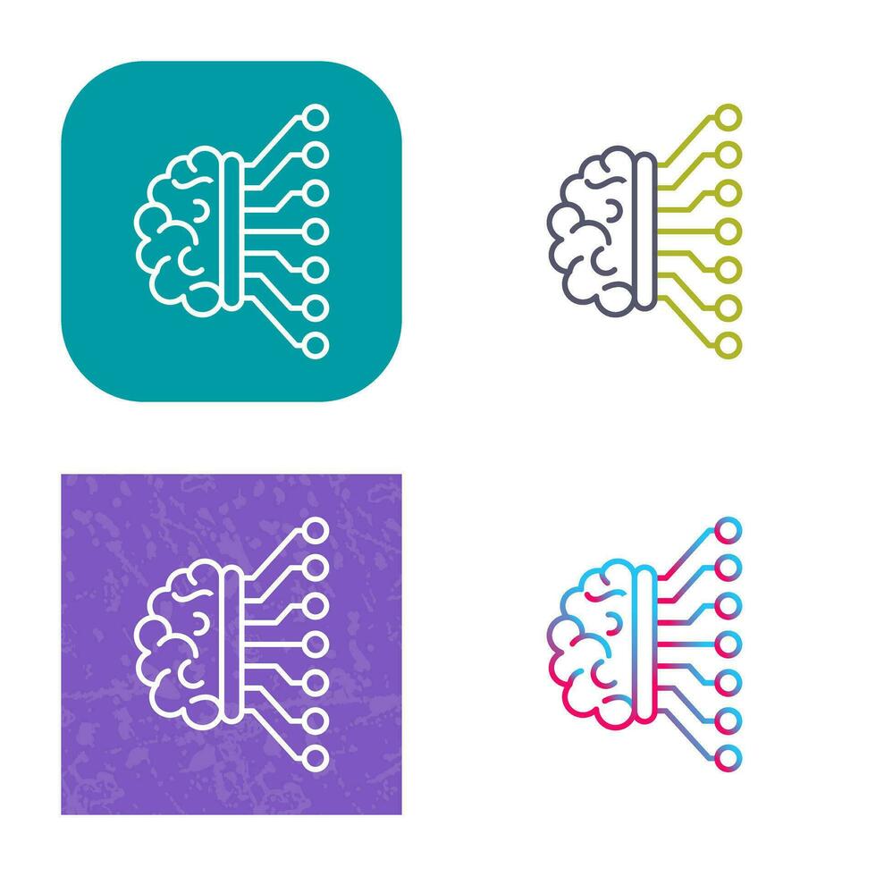 Machine Learning Vector Icon