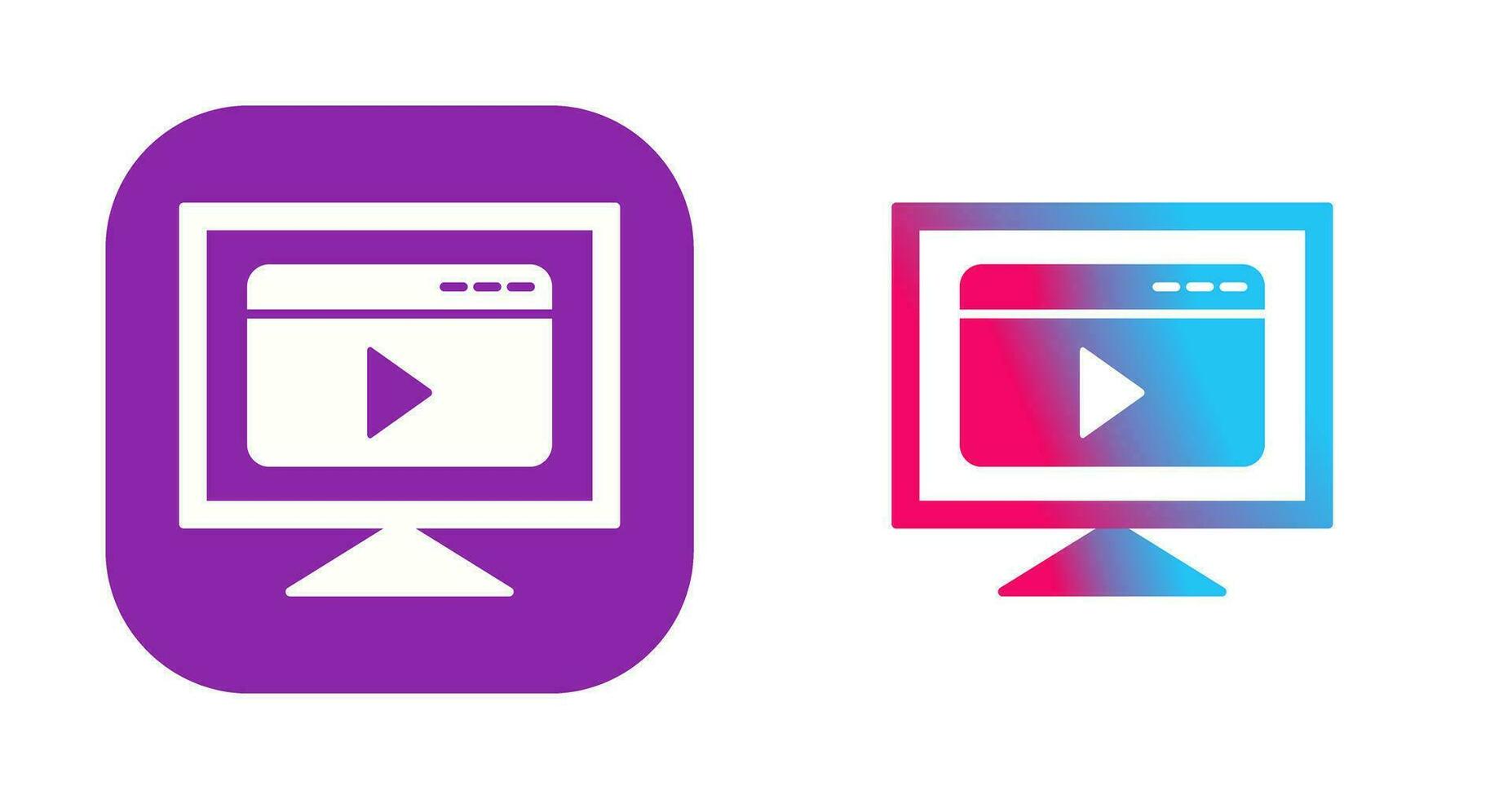 Video Streaming Vector Icon