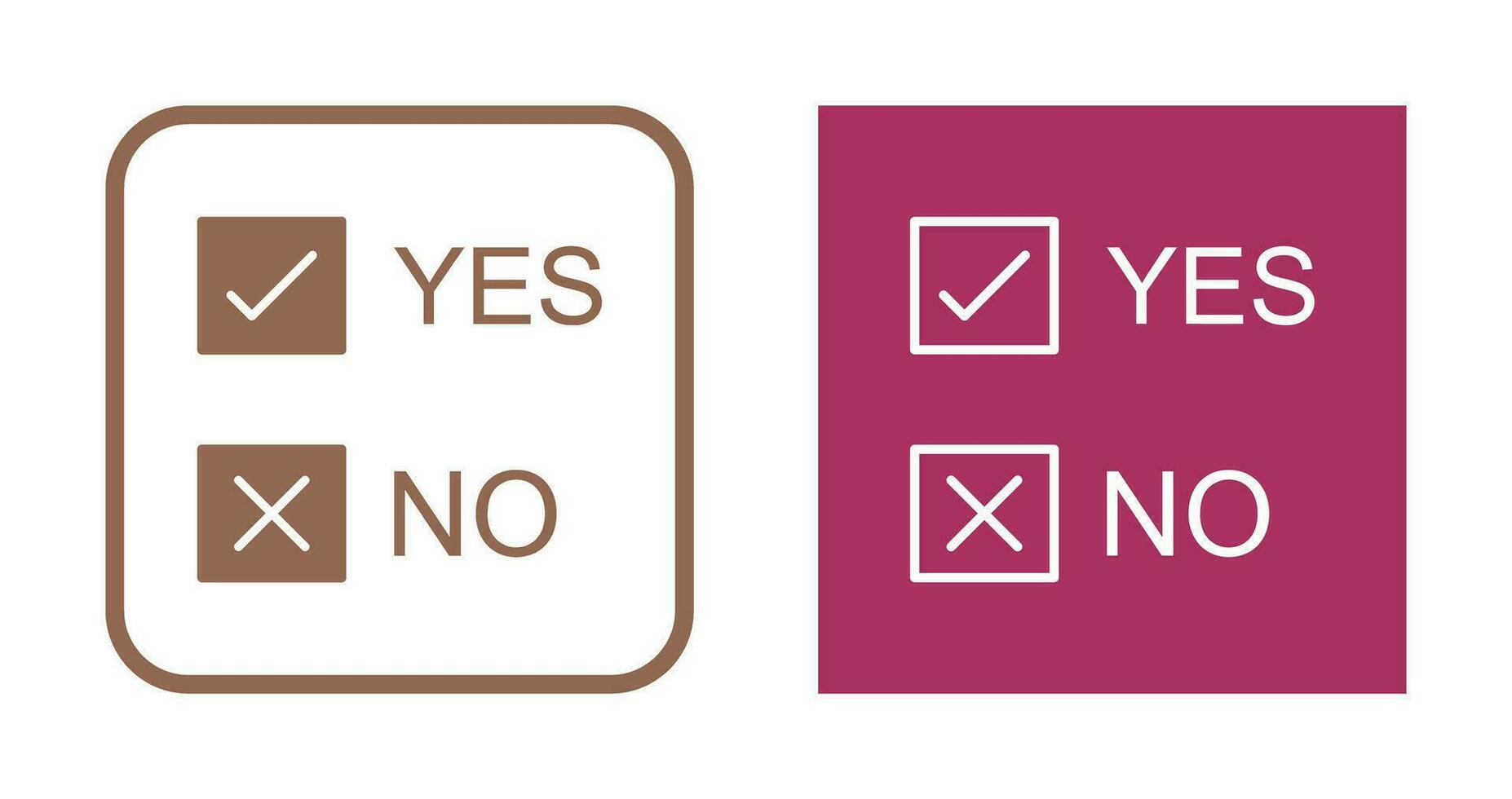 Yes No Option Vector Icon 29964421 Vector Art at Vecteezy