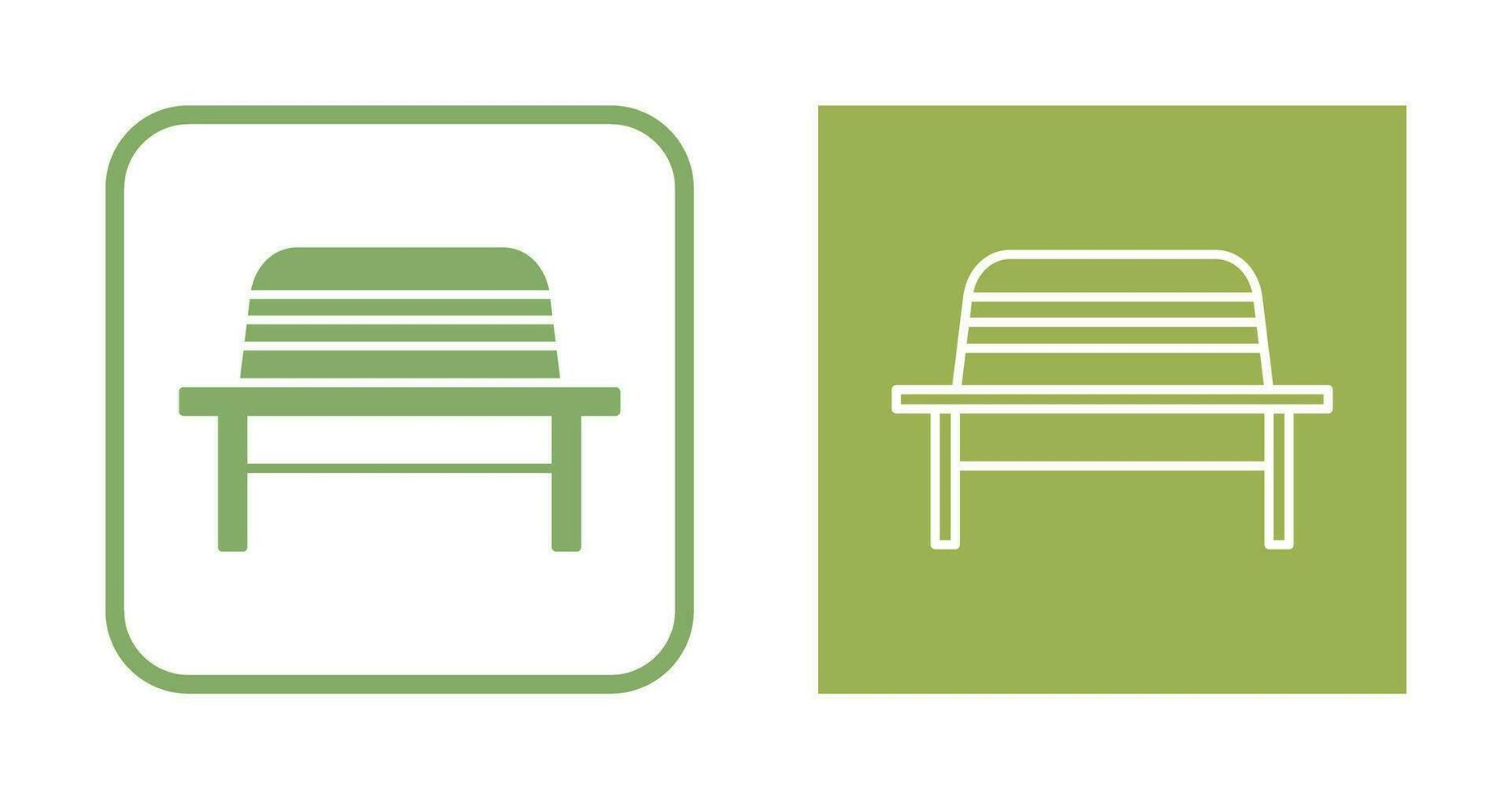 Garden Bench Vector Icon