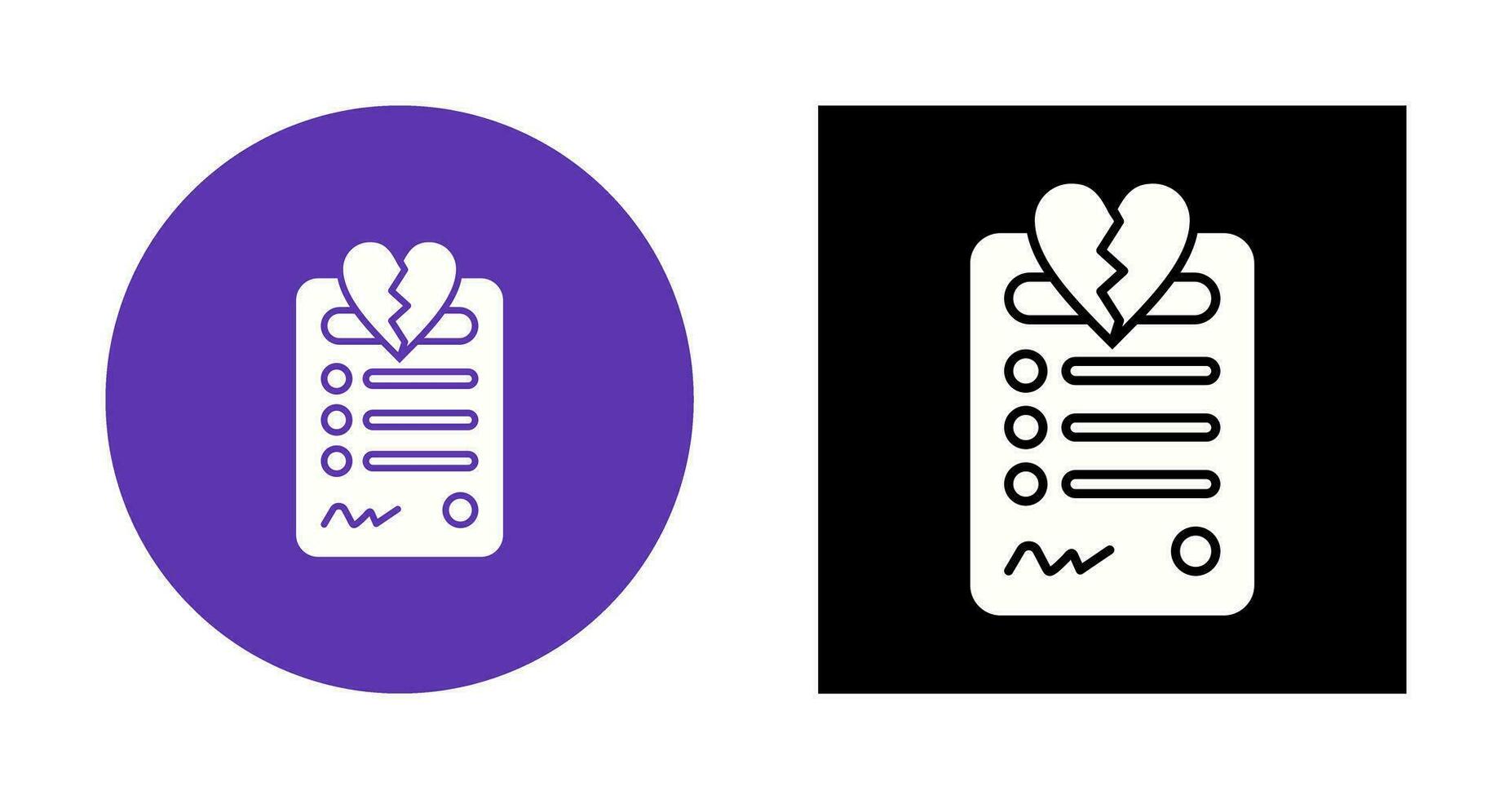 Divorce Vector Icon