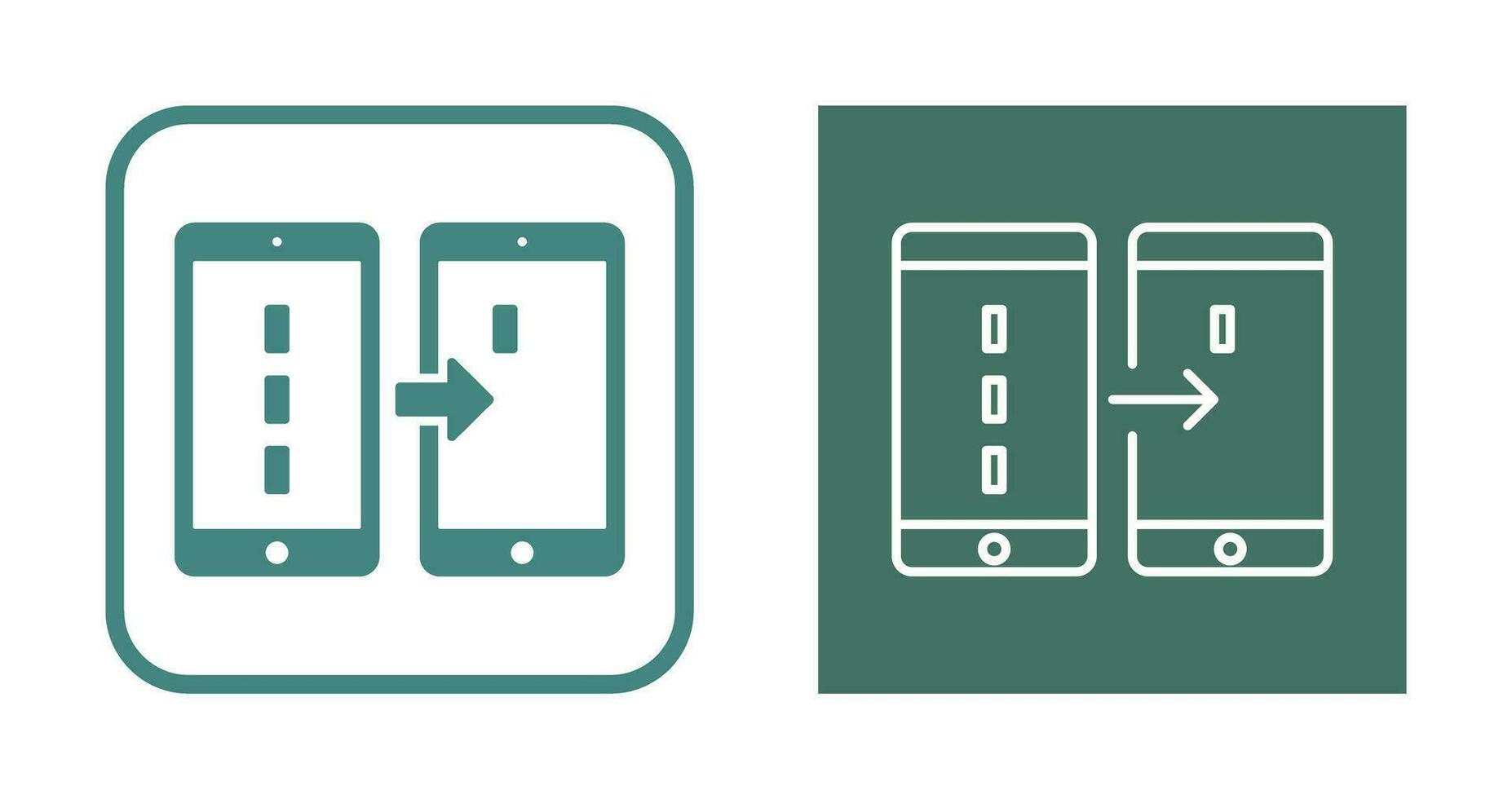 Unique Data Transfer Vector Icon