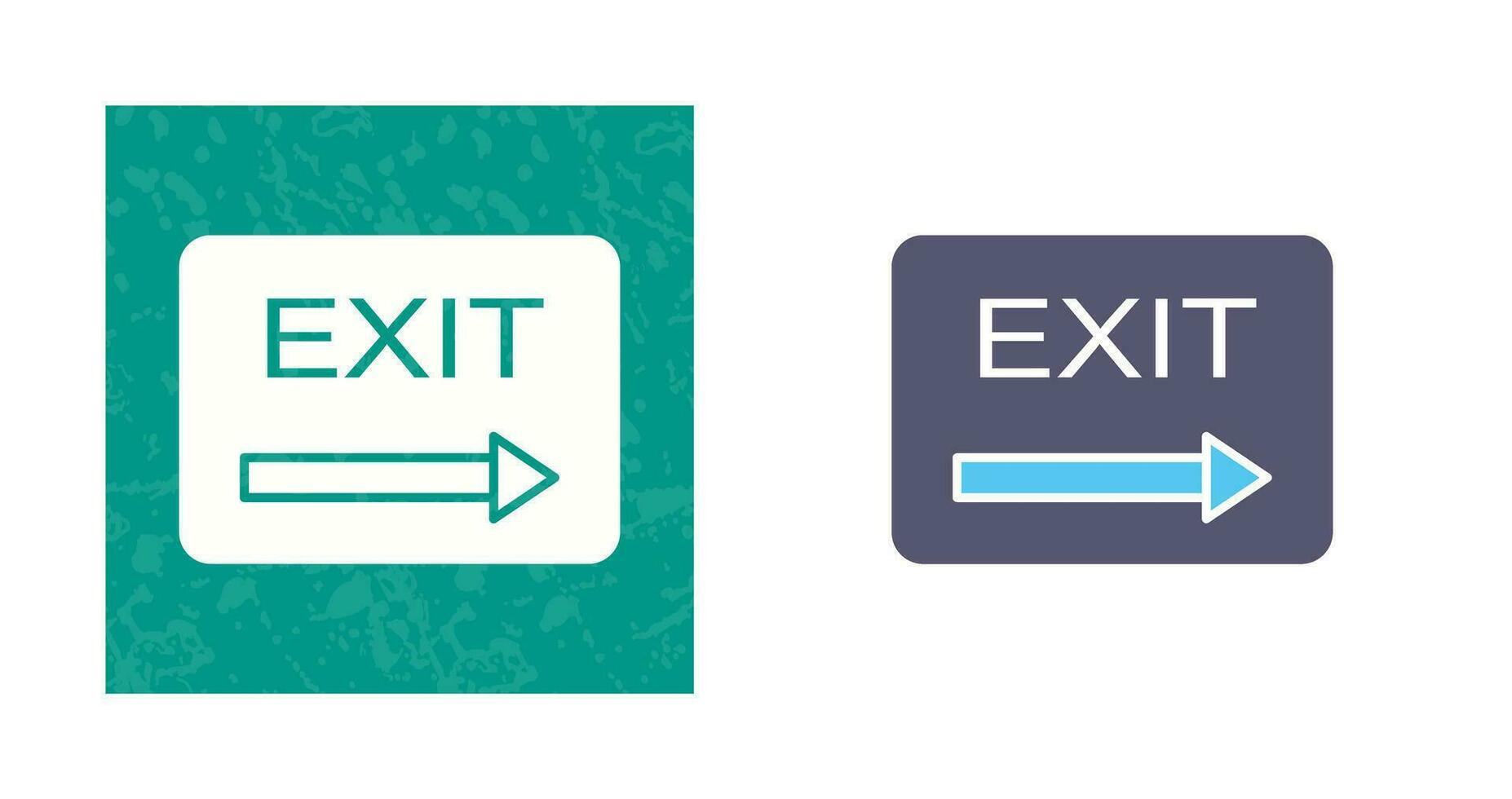 Unique Exit Vector Icon