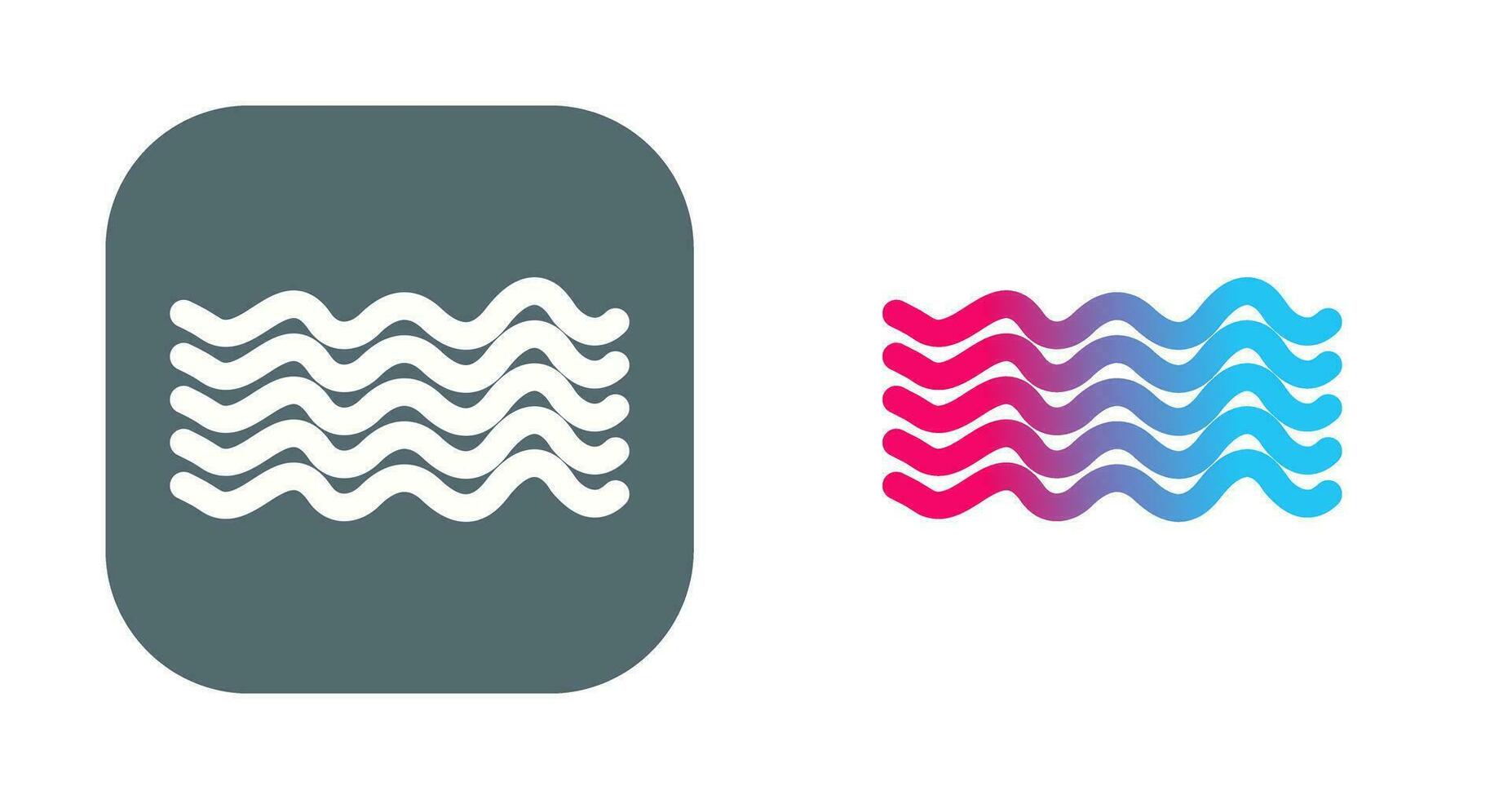 Magnetic Waves Vector Icon