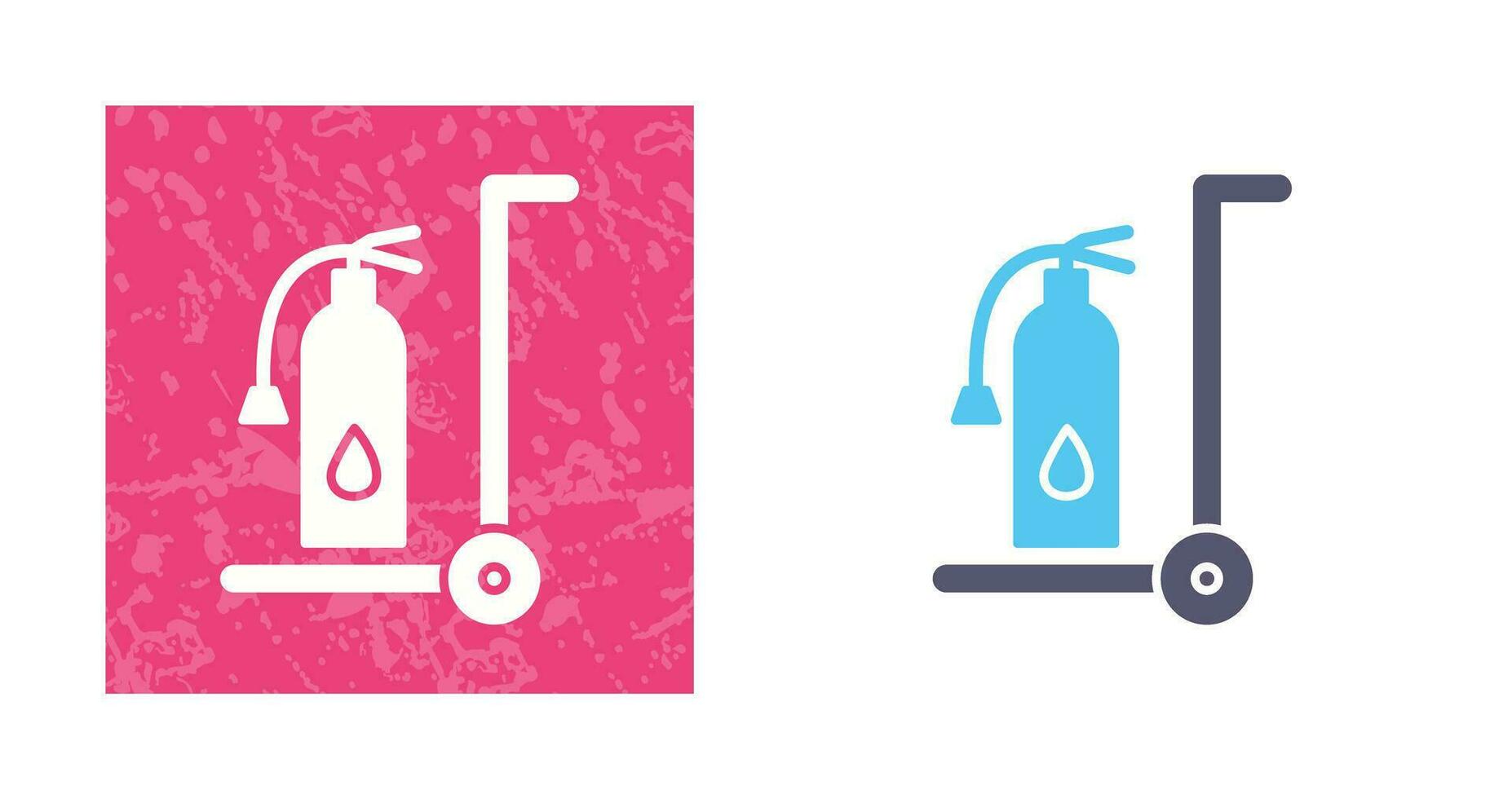 Unique Moveable Extinguisher Vector Icon