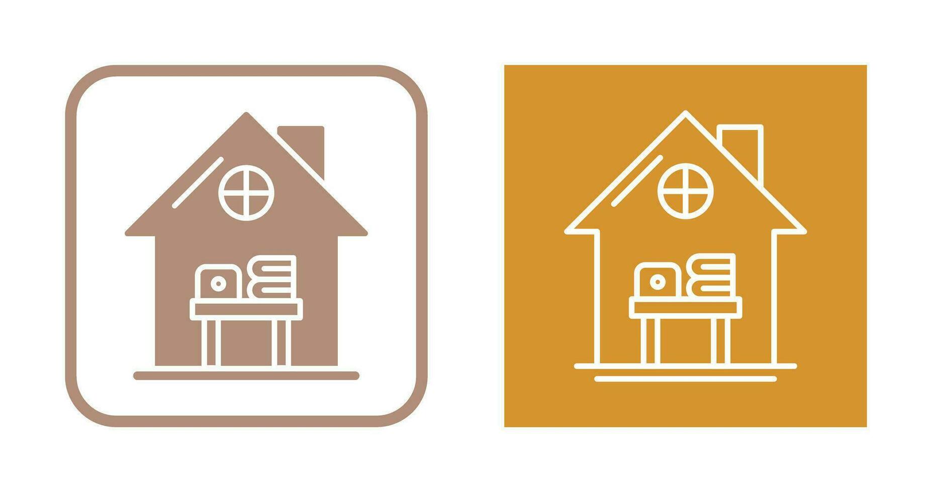 Home Work Place Vector Icon
