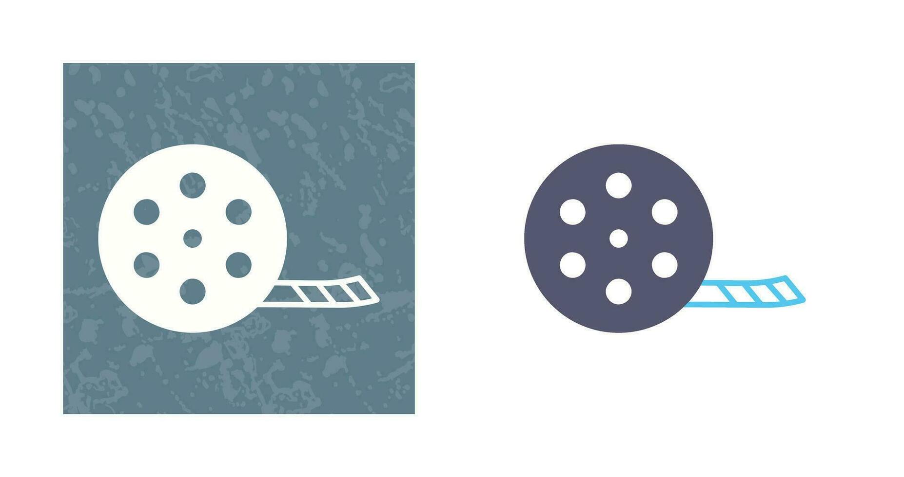 Unique Film Reel Vector Icon
