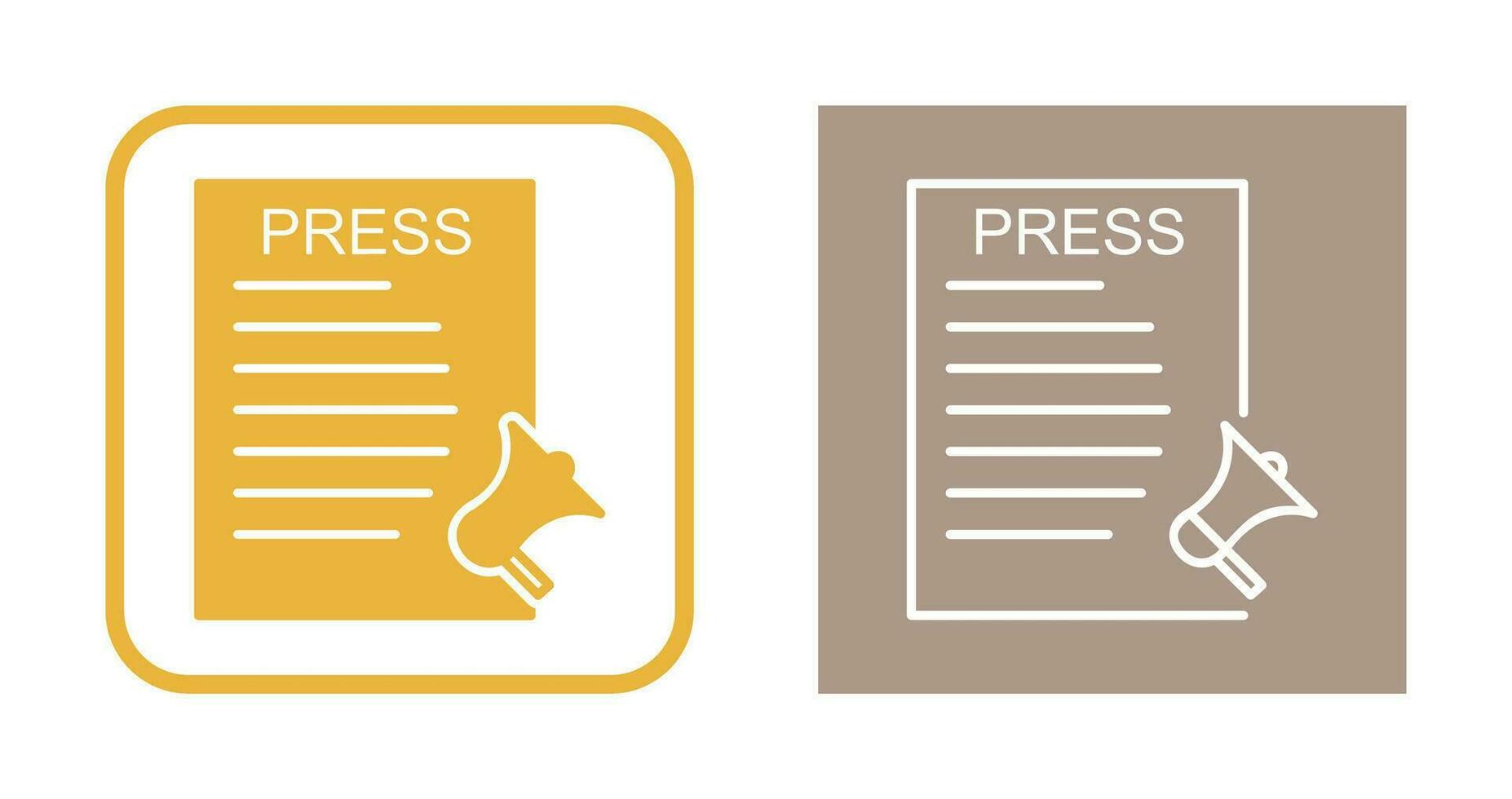 Unique Press Releases Vector Icon