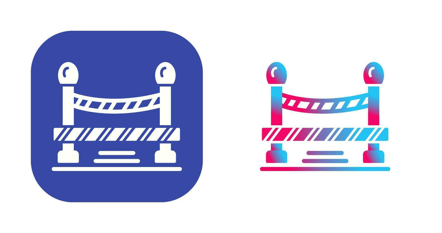 Do Not Cross Line Vector Icon