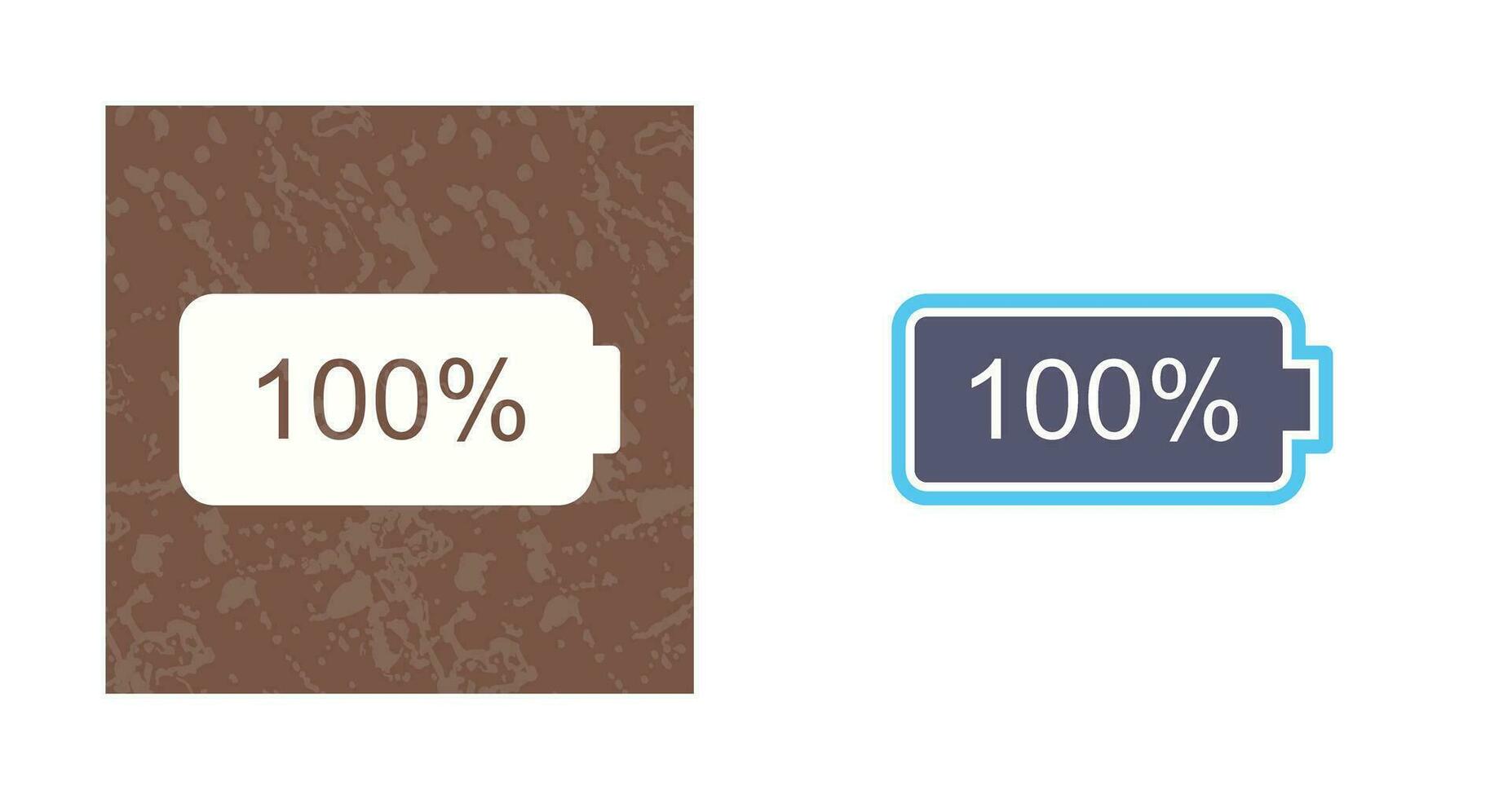 Unique Full Battery Vector Icon