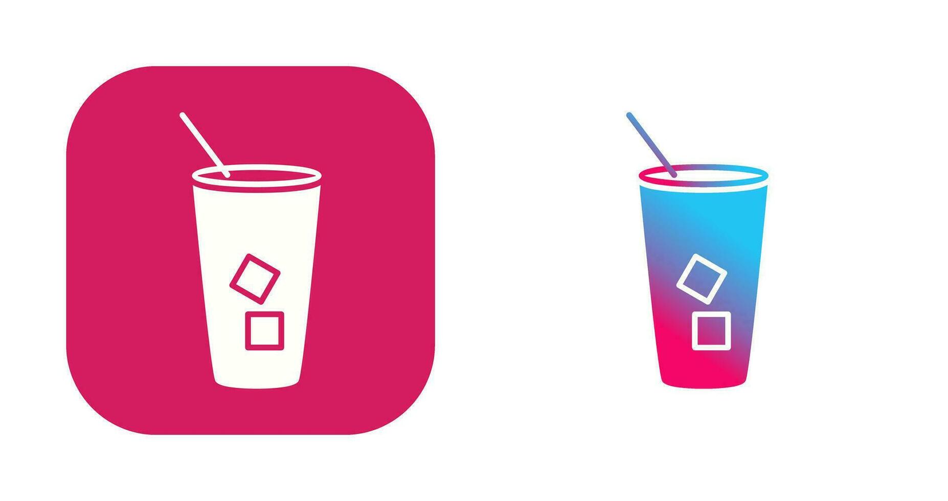 Iced Coffee Vector Icon