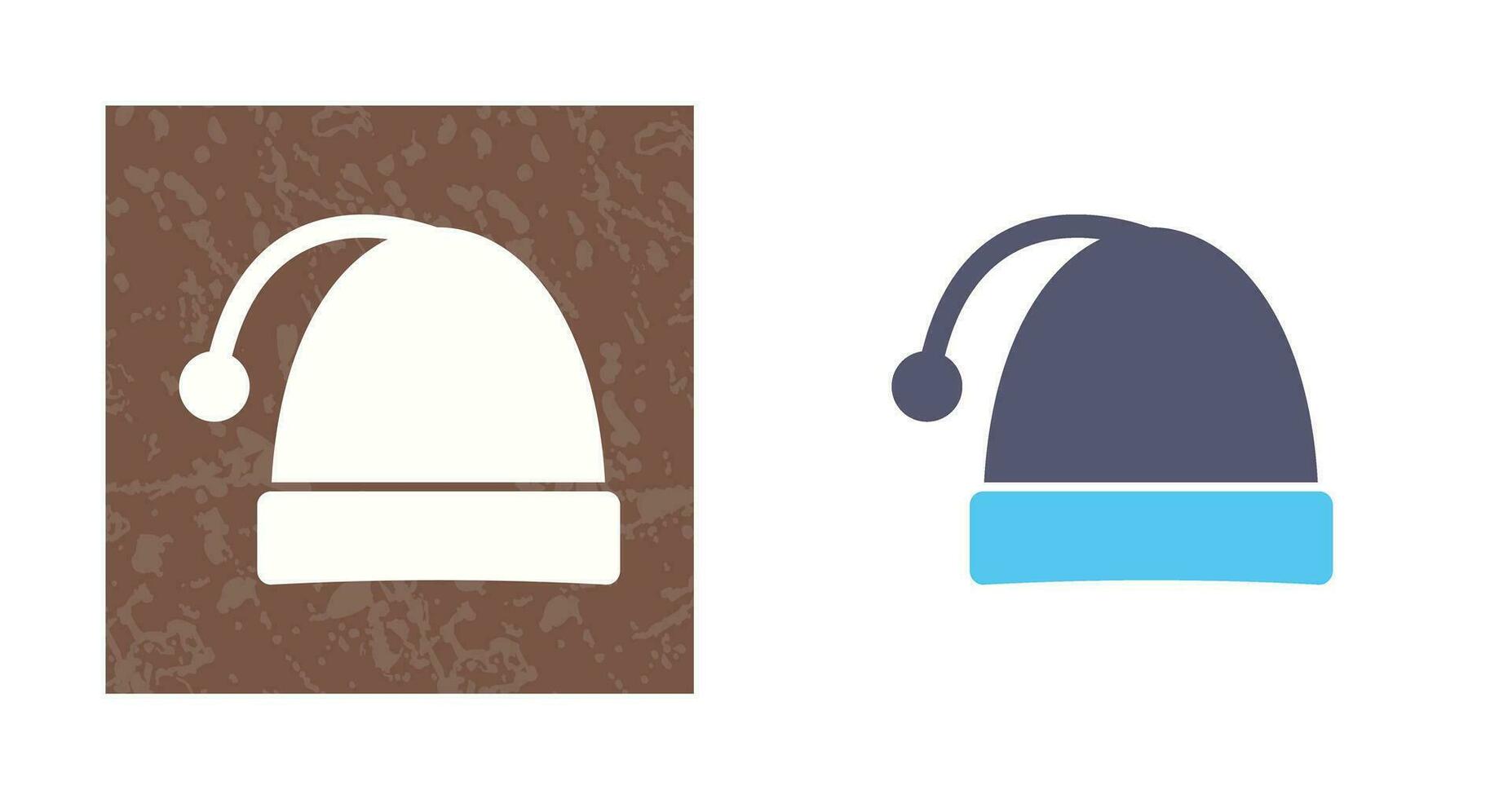 icono de vector de gorro de navidad