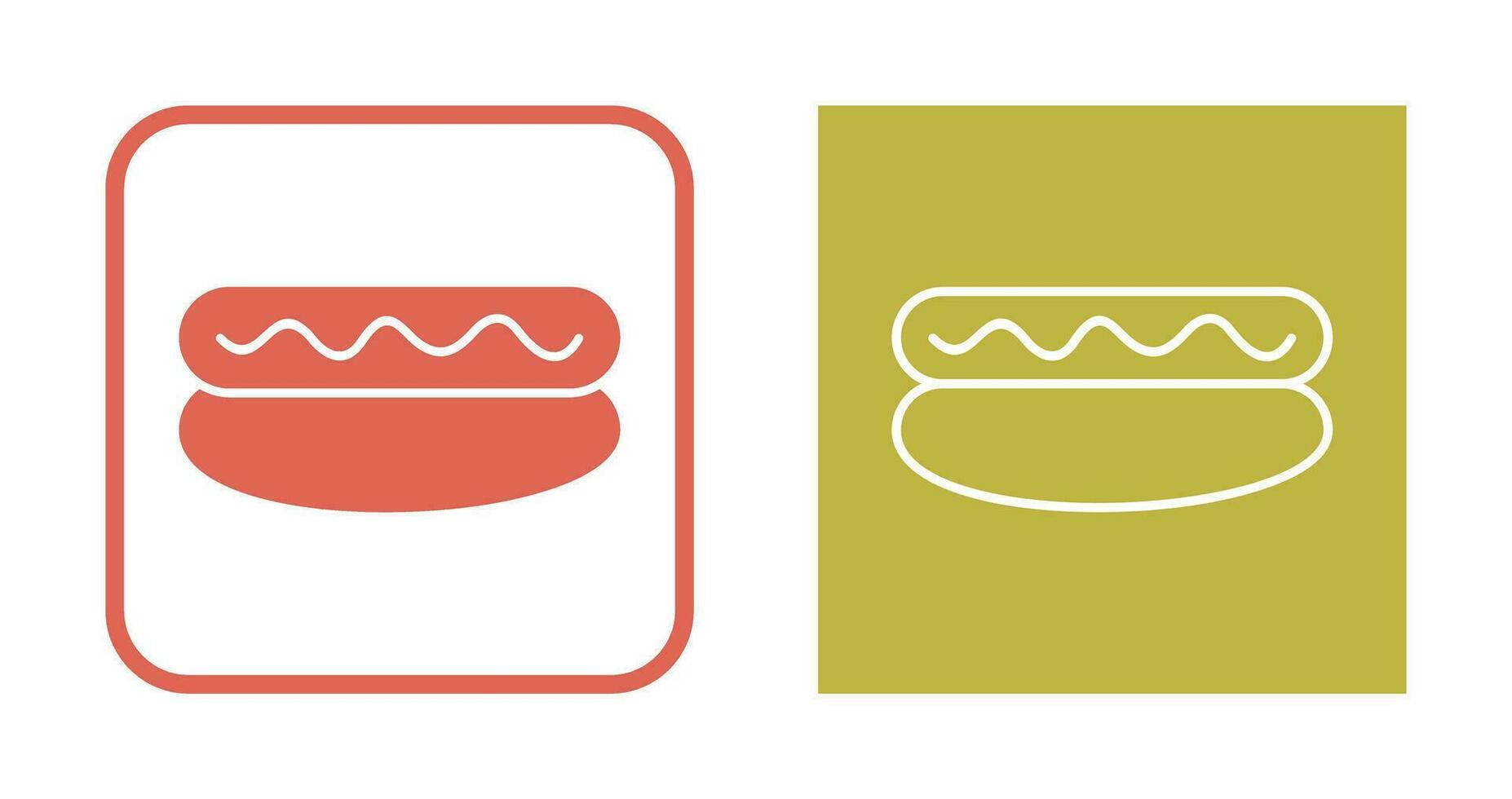 Hot Dog Vector Icon