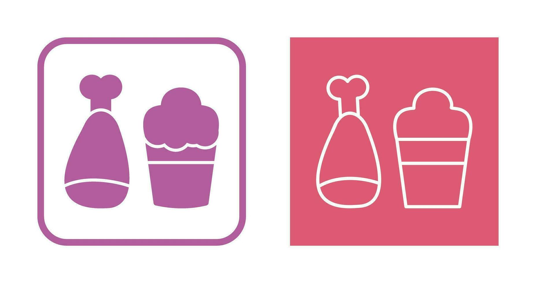 Food and Beer Vector Icon