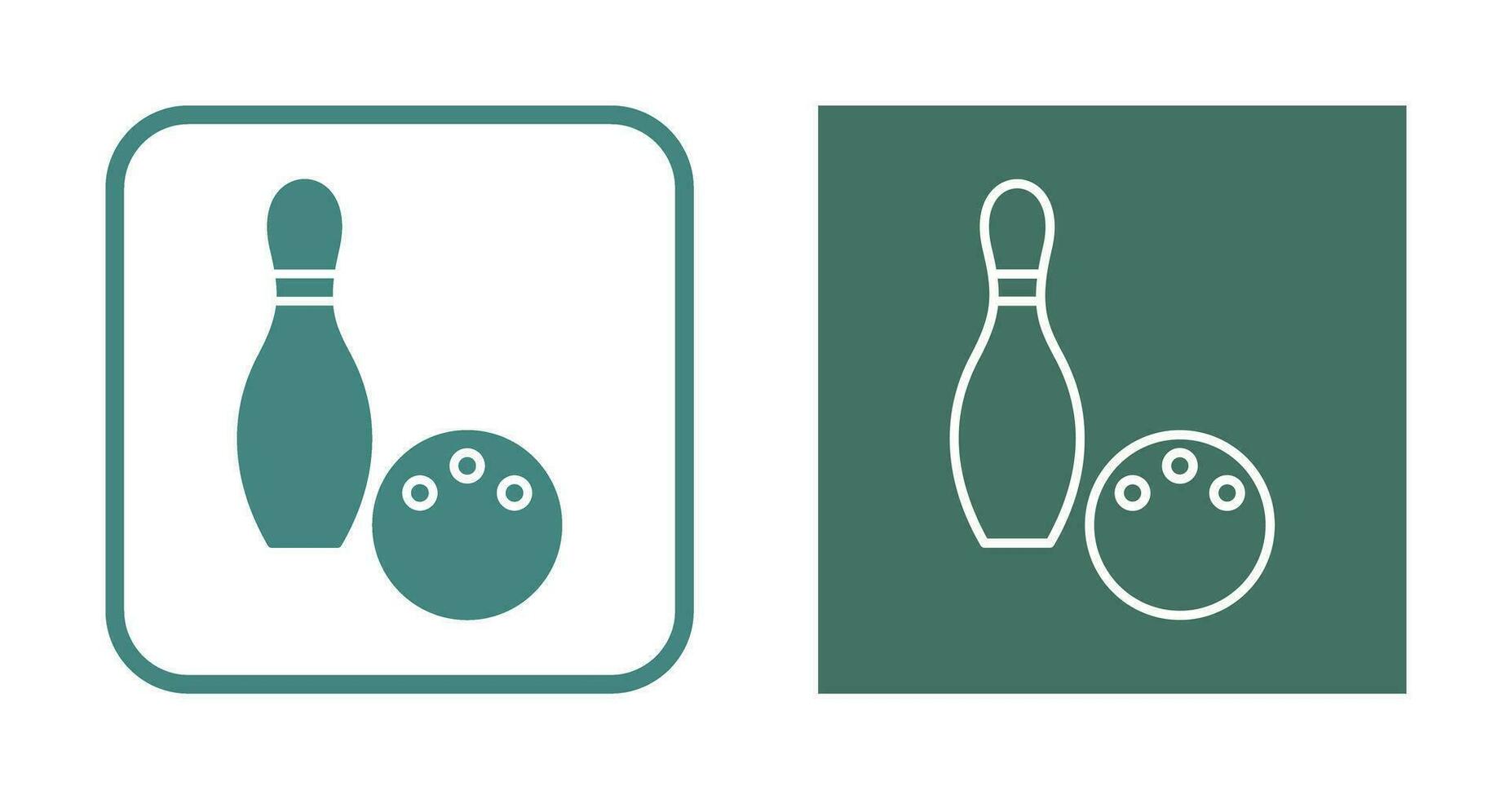 Unique Bowling Vector Icon