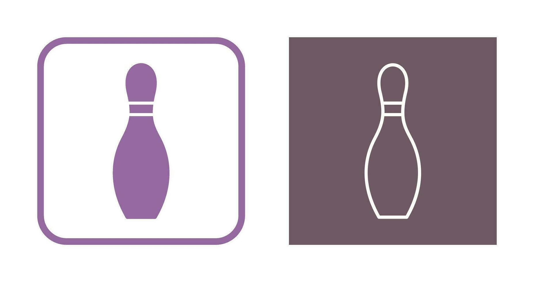 Unique Bowling Pin Vector Icon