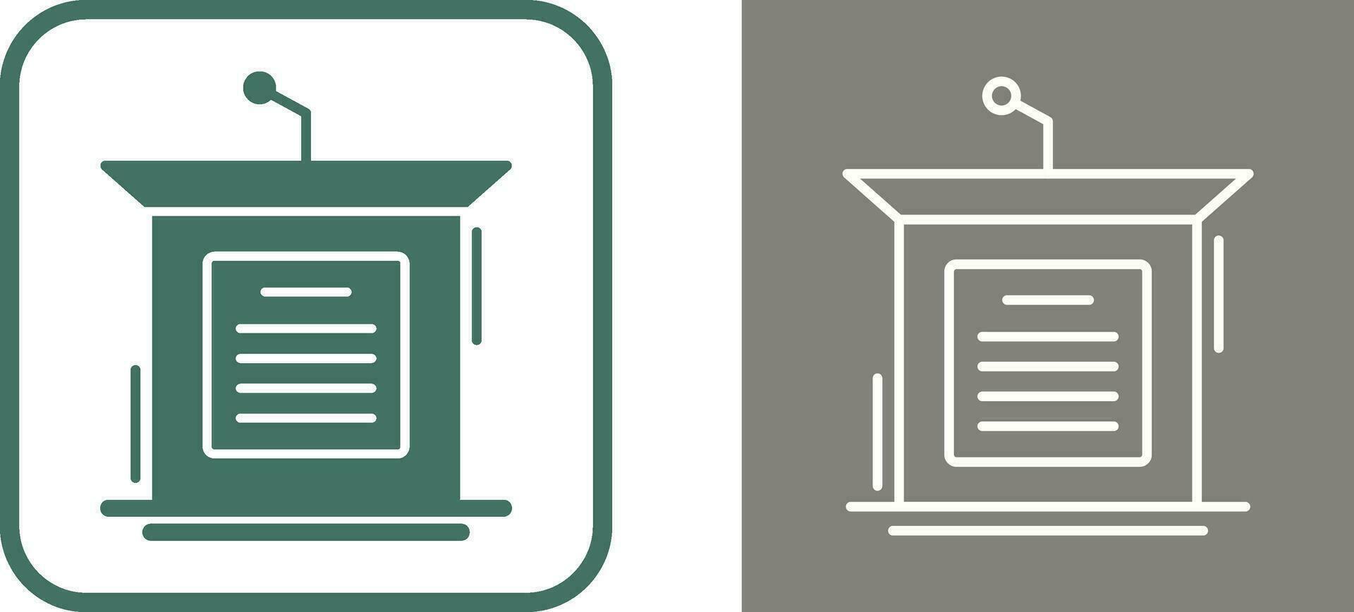 Podium Vector Icon