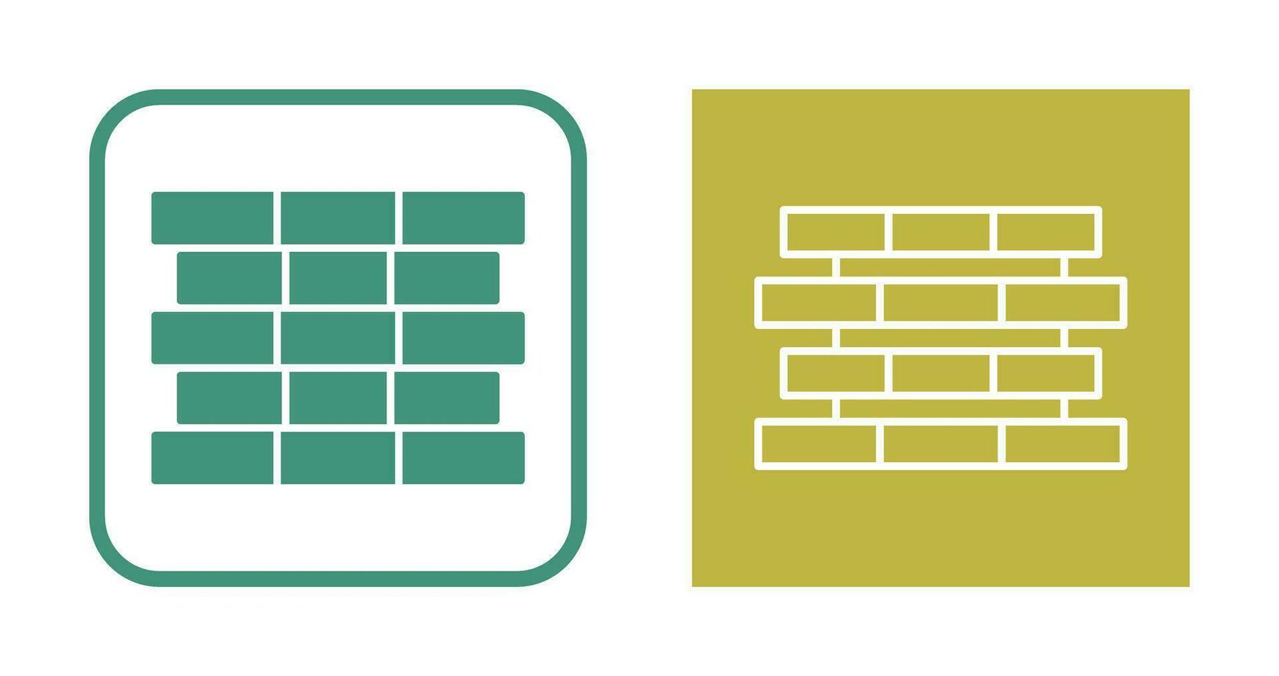 Unique Bricks Vector Icon