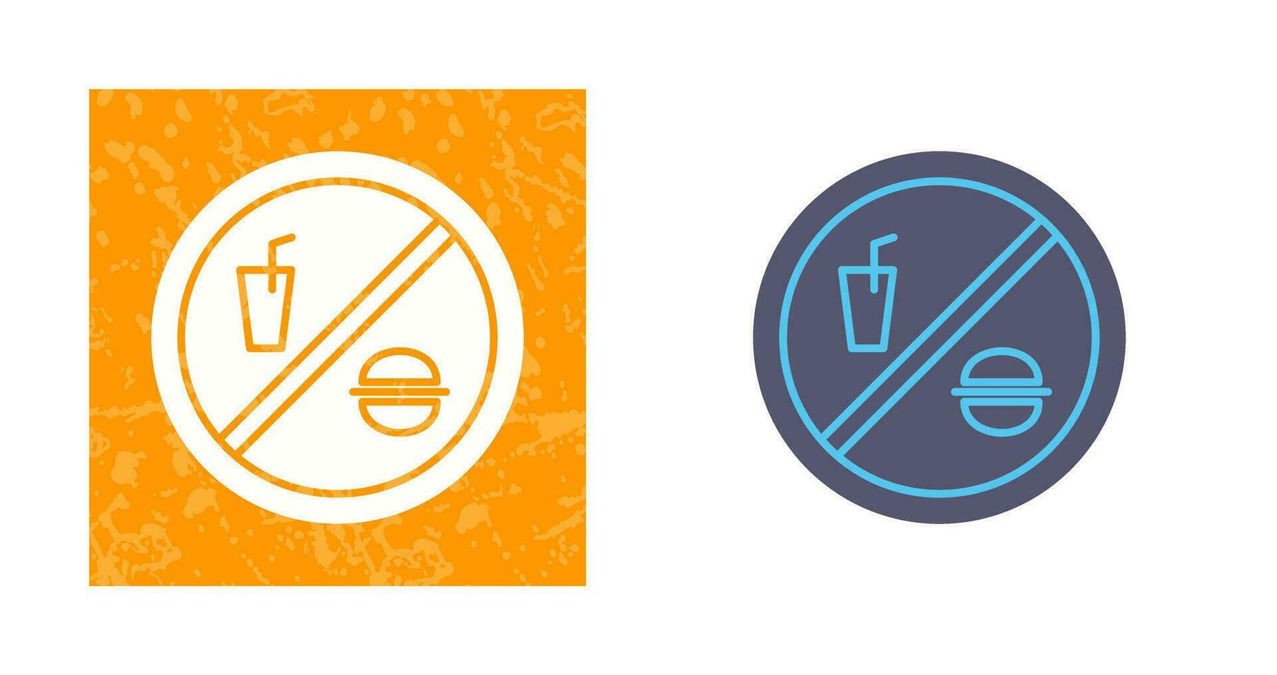 No Food or Drinks Vector Icon