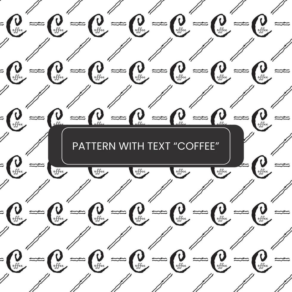 Coffee pattern background vector