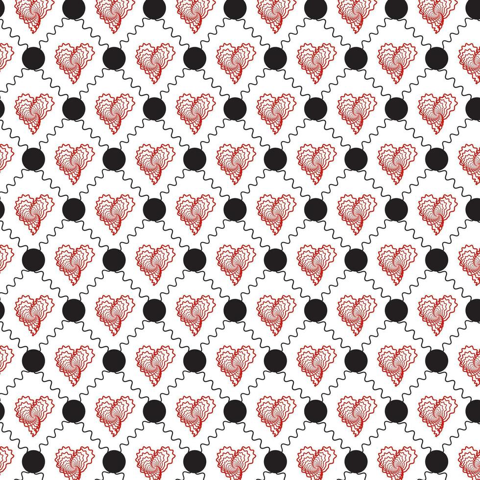 Love pattern background vector line free