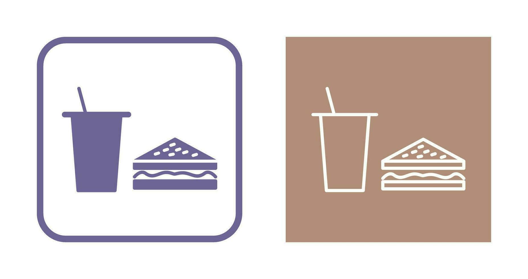 Unique Lunch Vector Icon