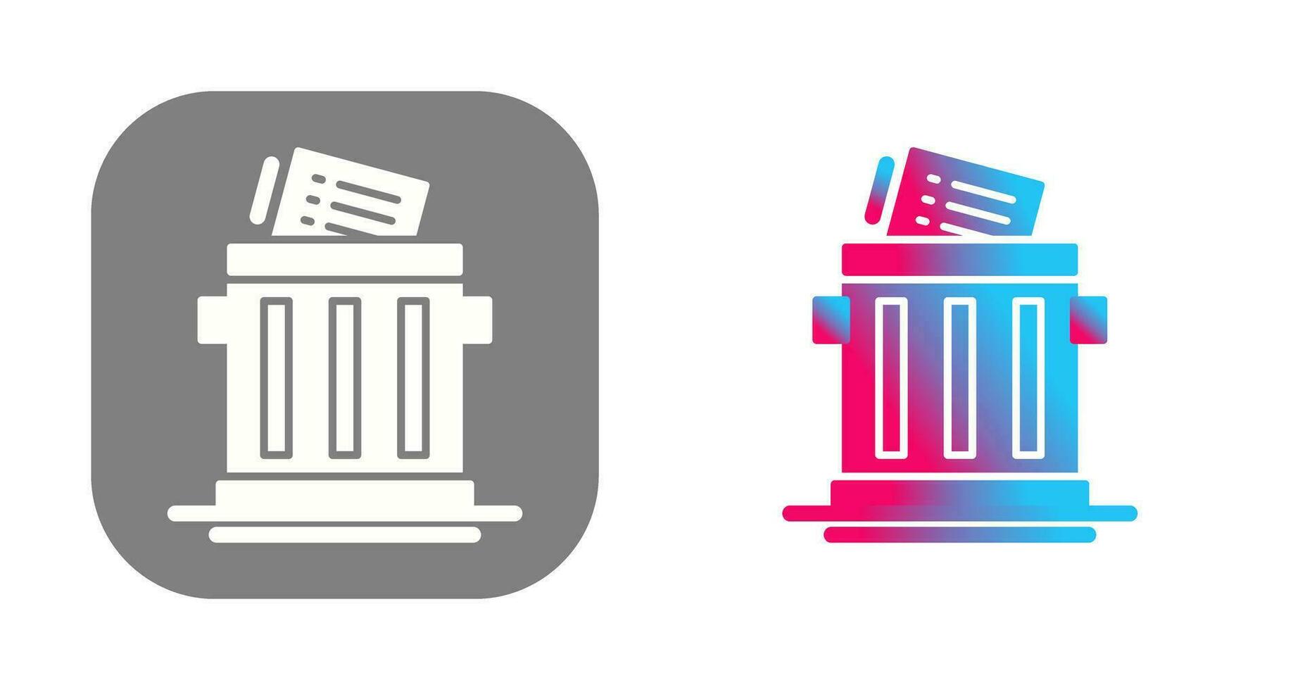 Trash List Vector Icon