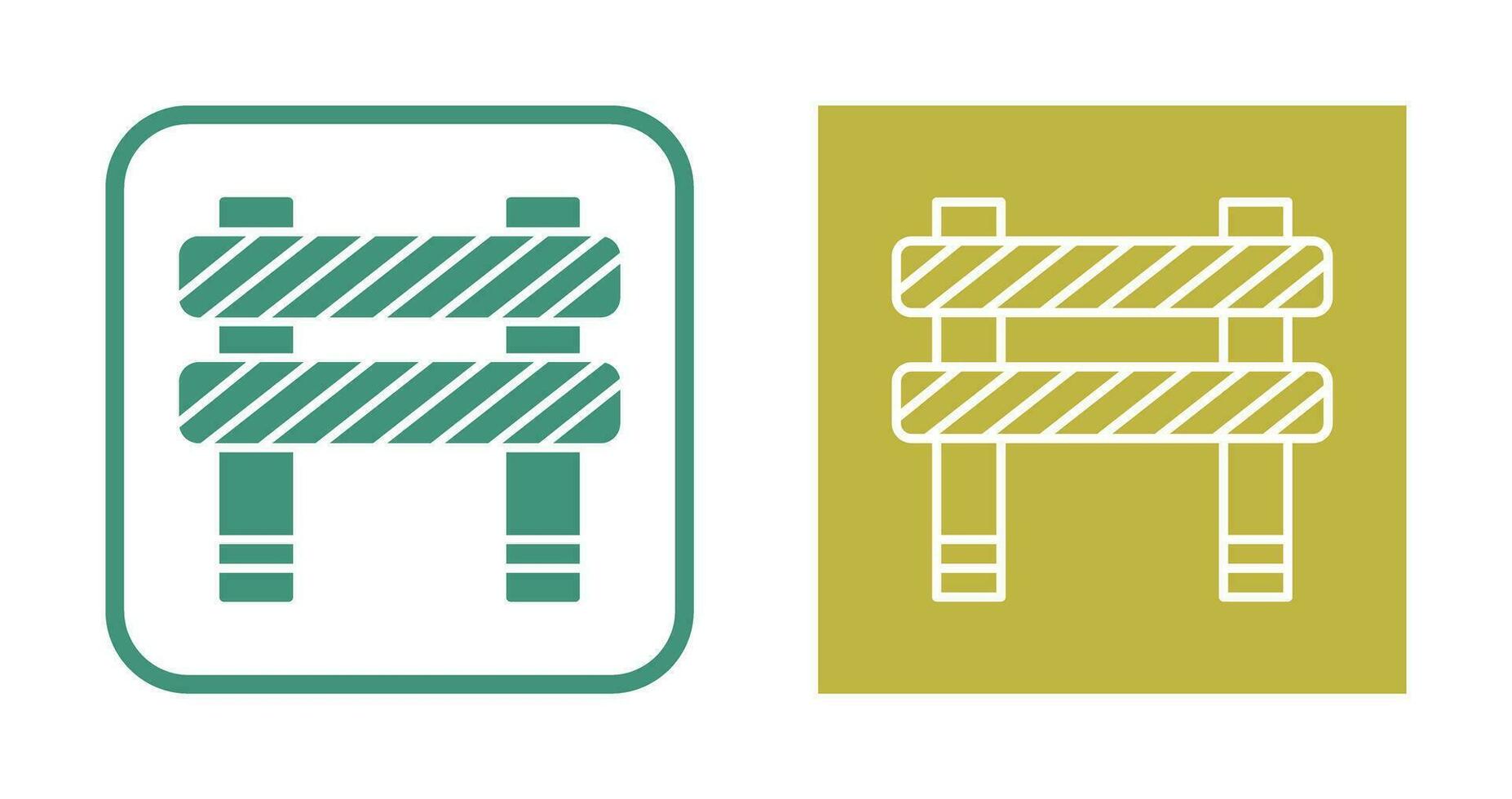 Unique Barrier Vector Icon
