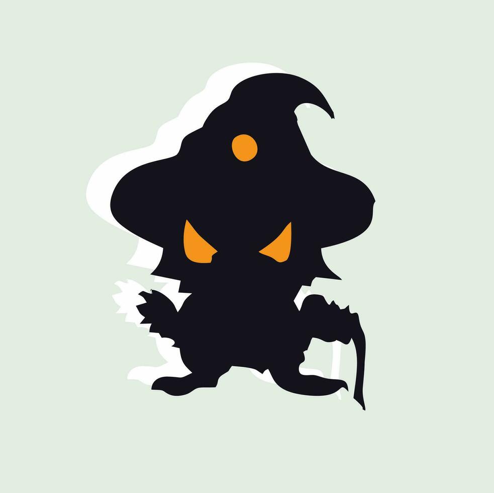 a simple halloween decoration vector