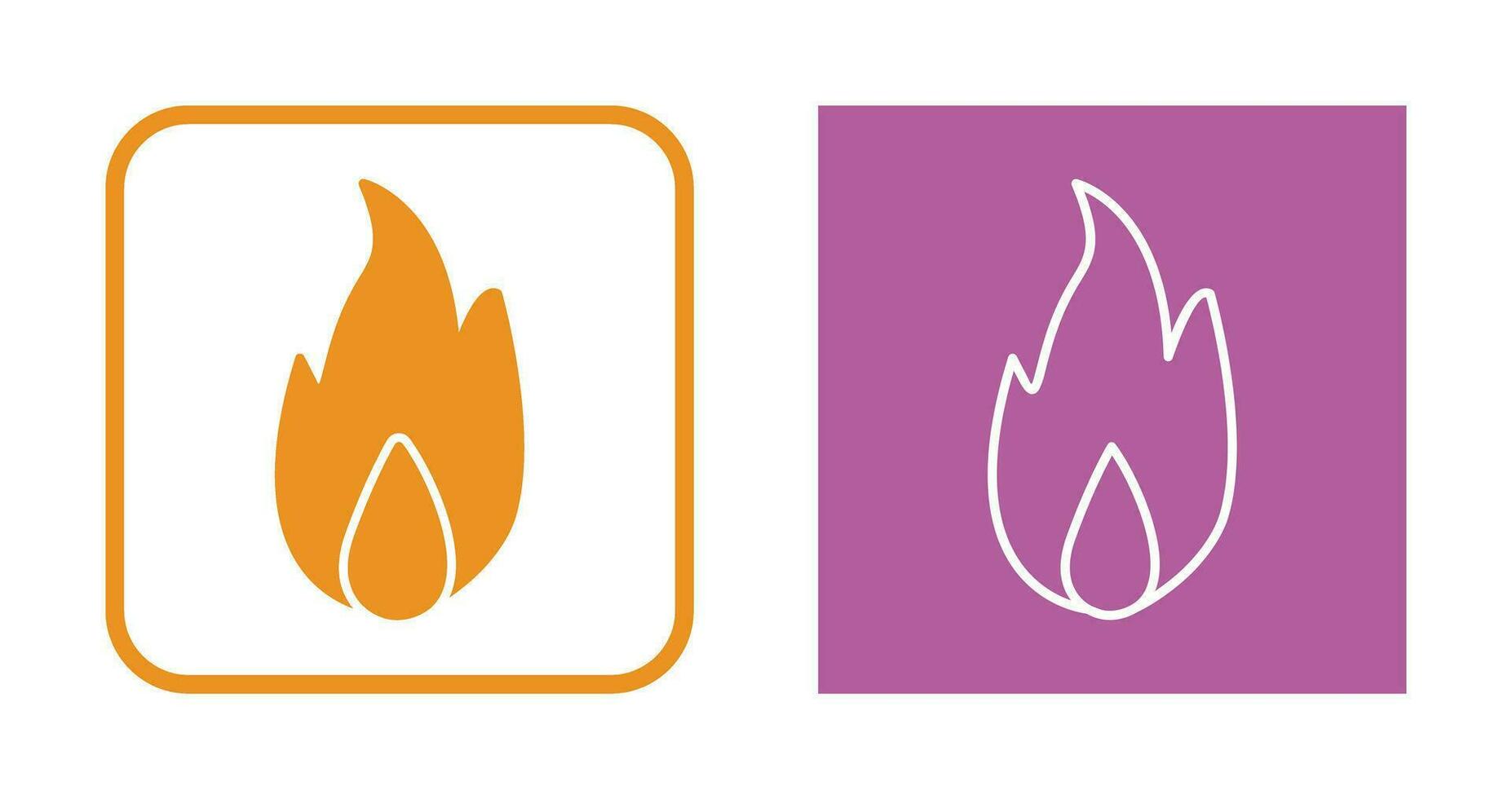 Unique Fire Vector Icon