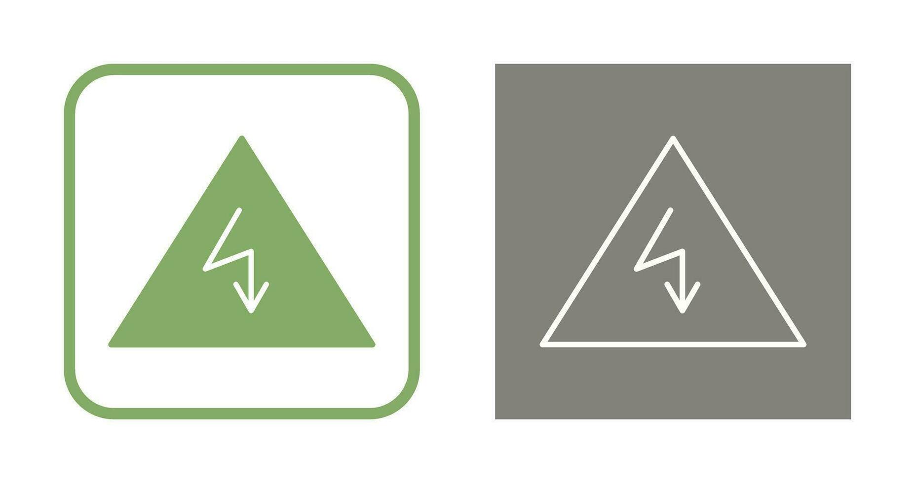 Unique Electricity Danger Vector Icon
