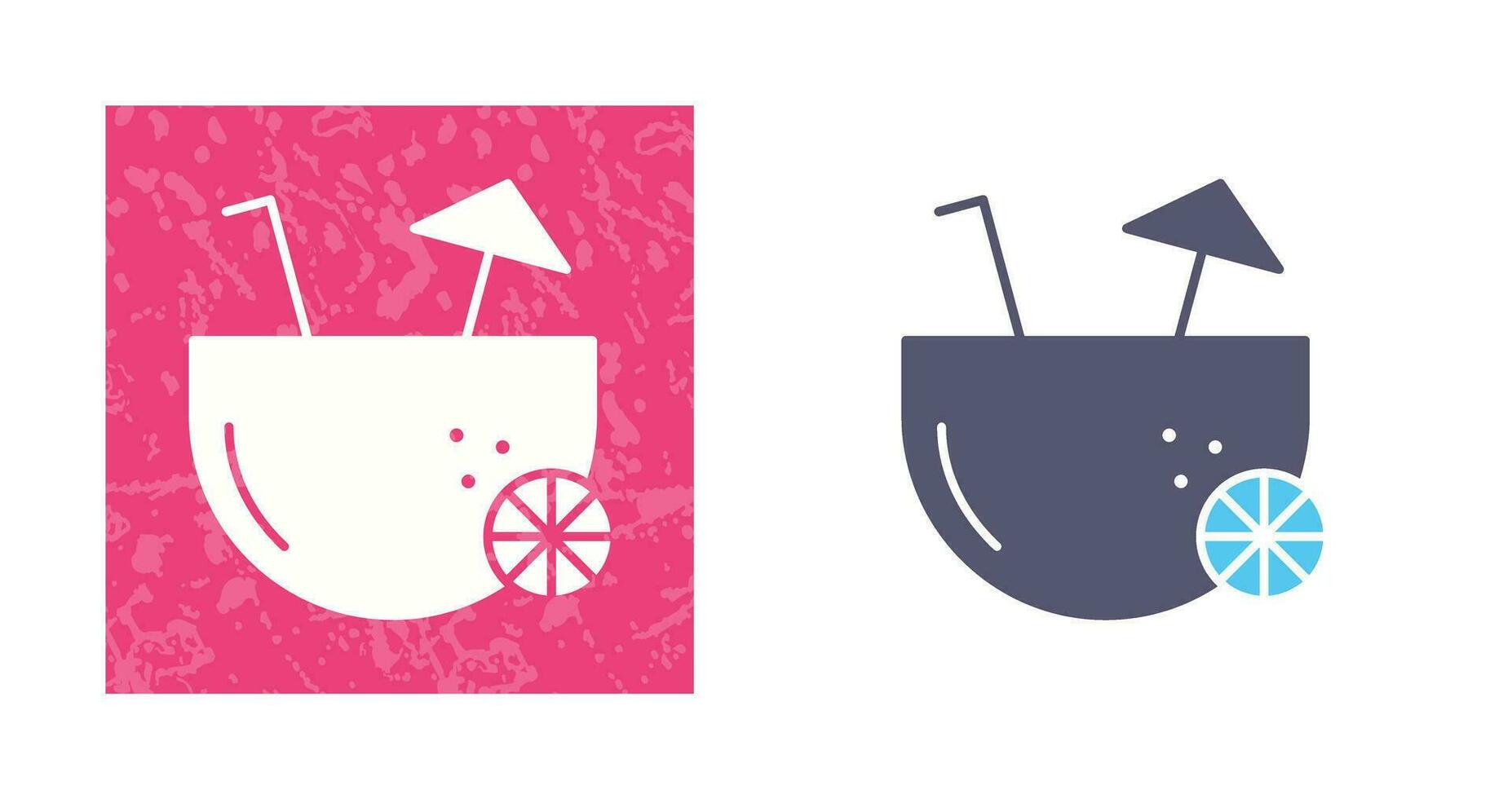 Coconut Drink Vector Icon