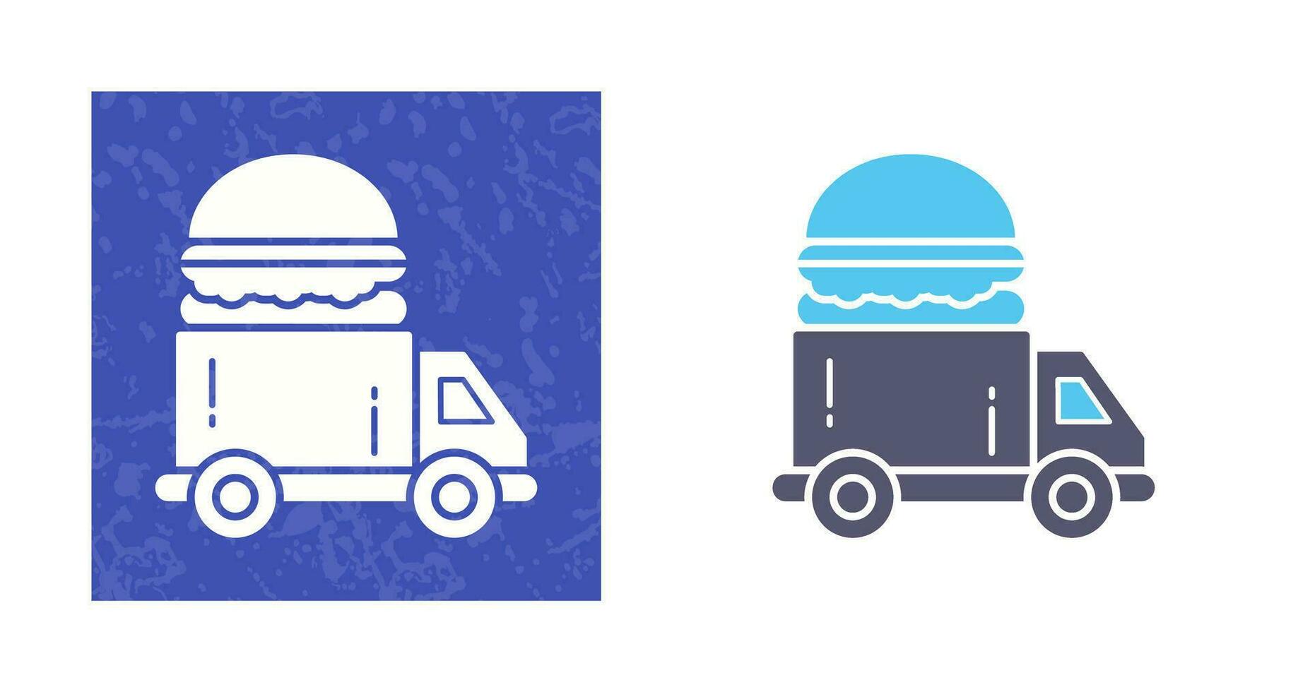 Fast Food Truck Vector Icon