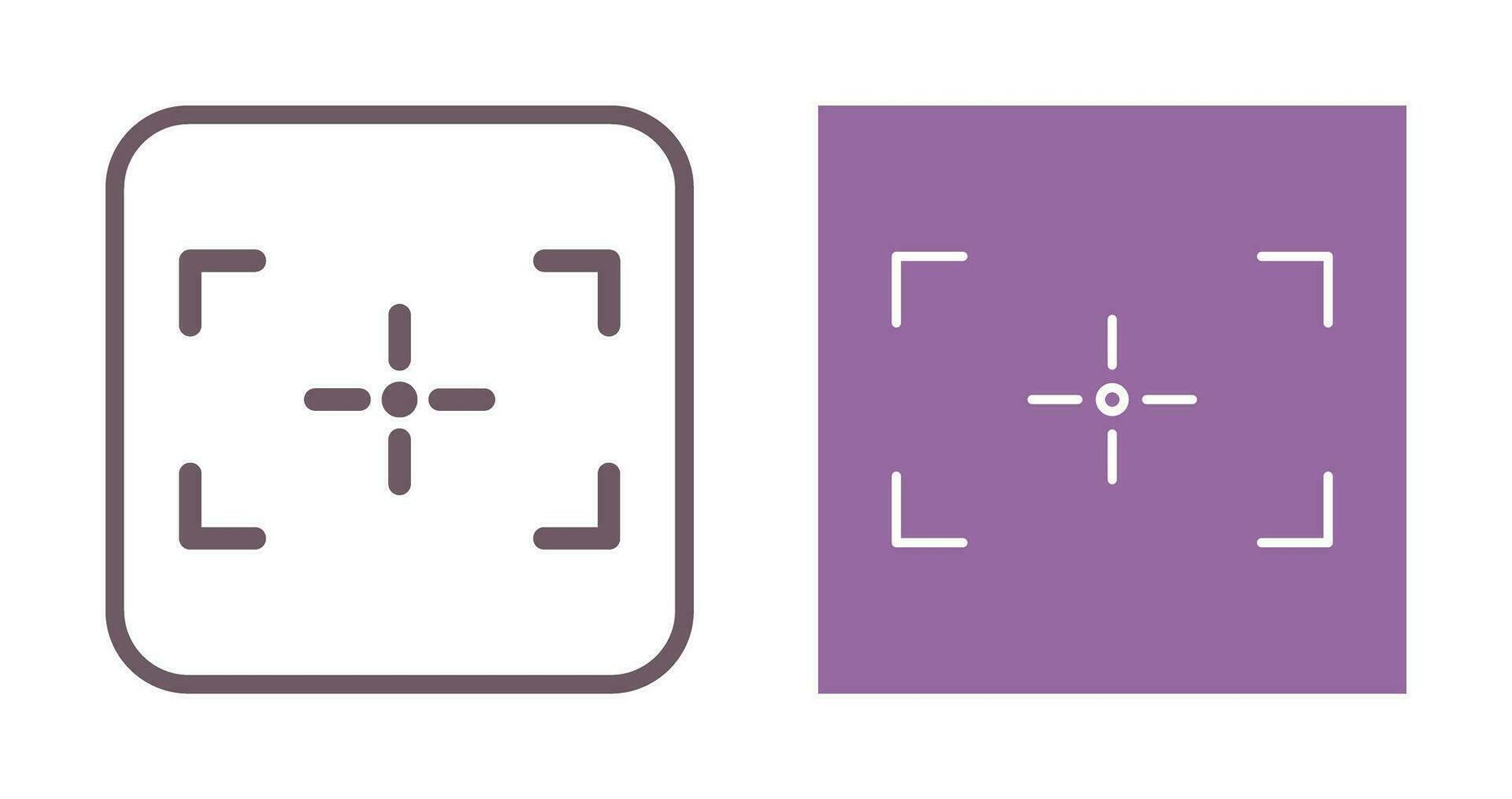 Unique Focus Vector Icon