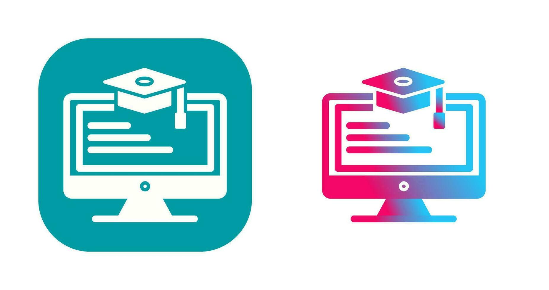 Online Learning Vector Icon