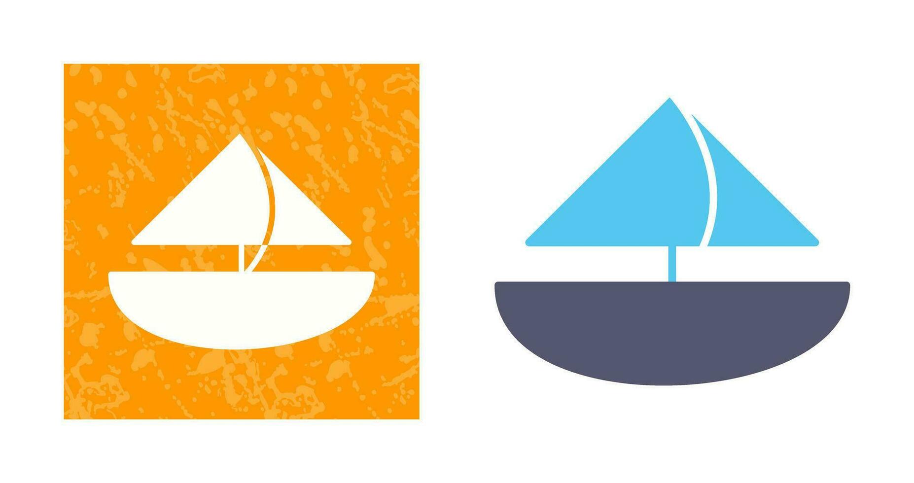 Small Yacht Vector Icon