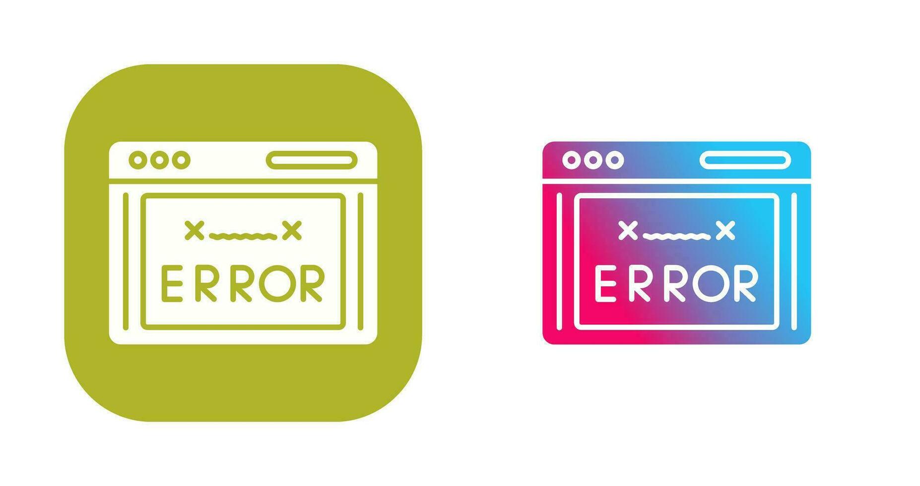 Error Code Vector Icon