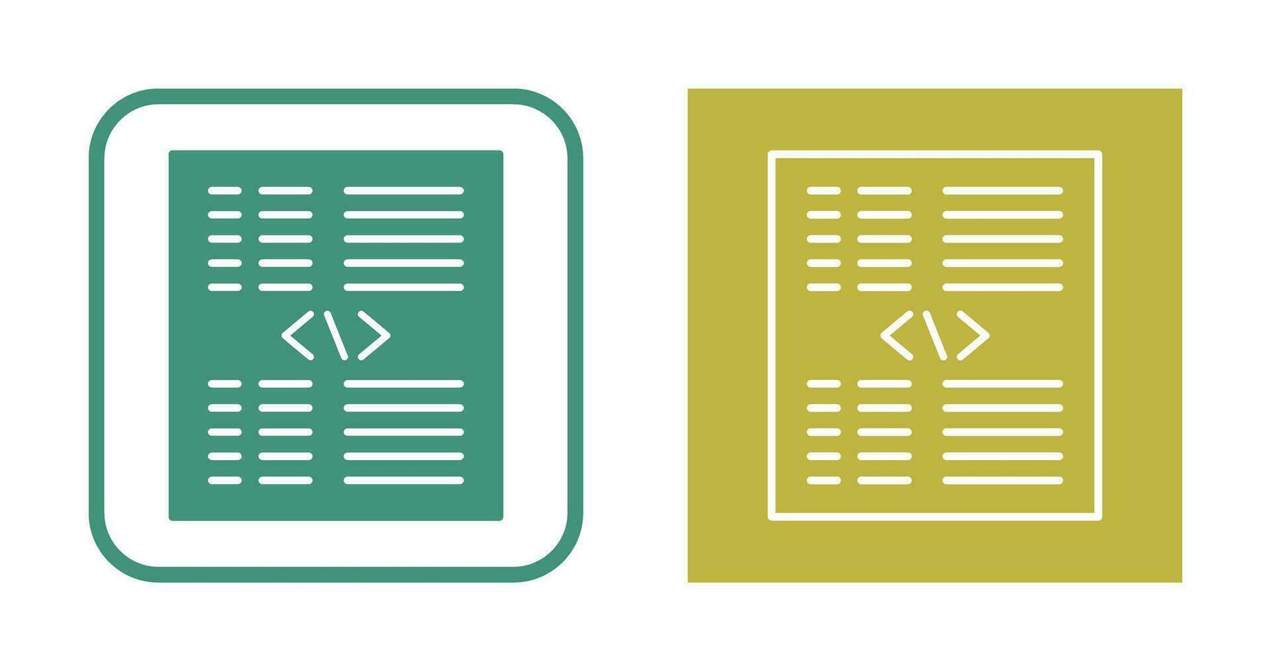 Piece of Code Vector Icon