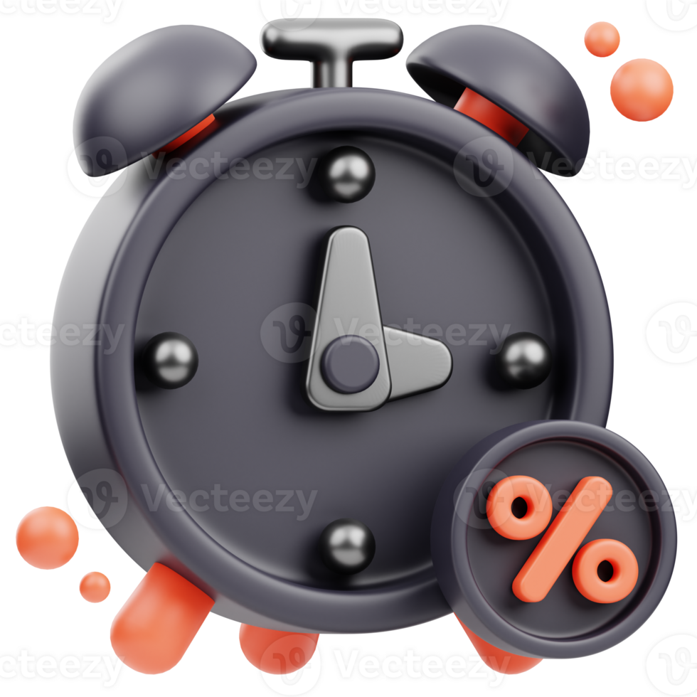 Limited Time Clock 3d Illustration png