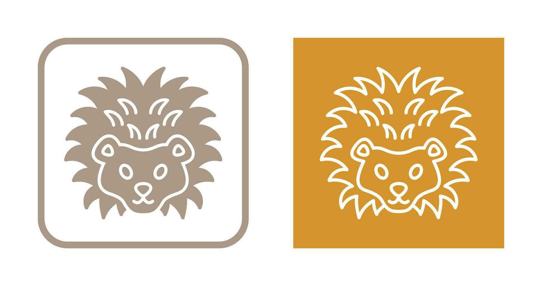 Hedgehog Vector Icon