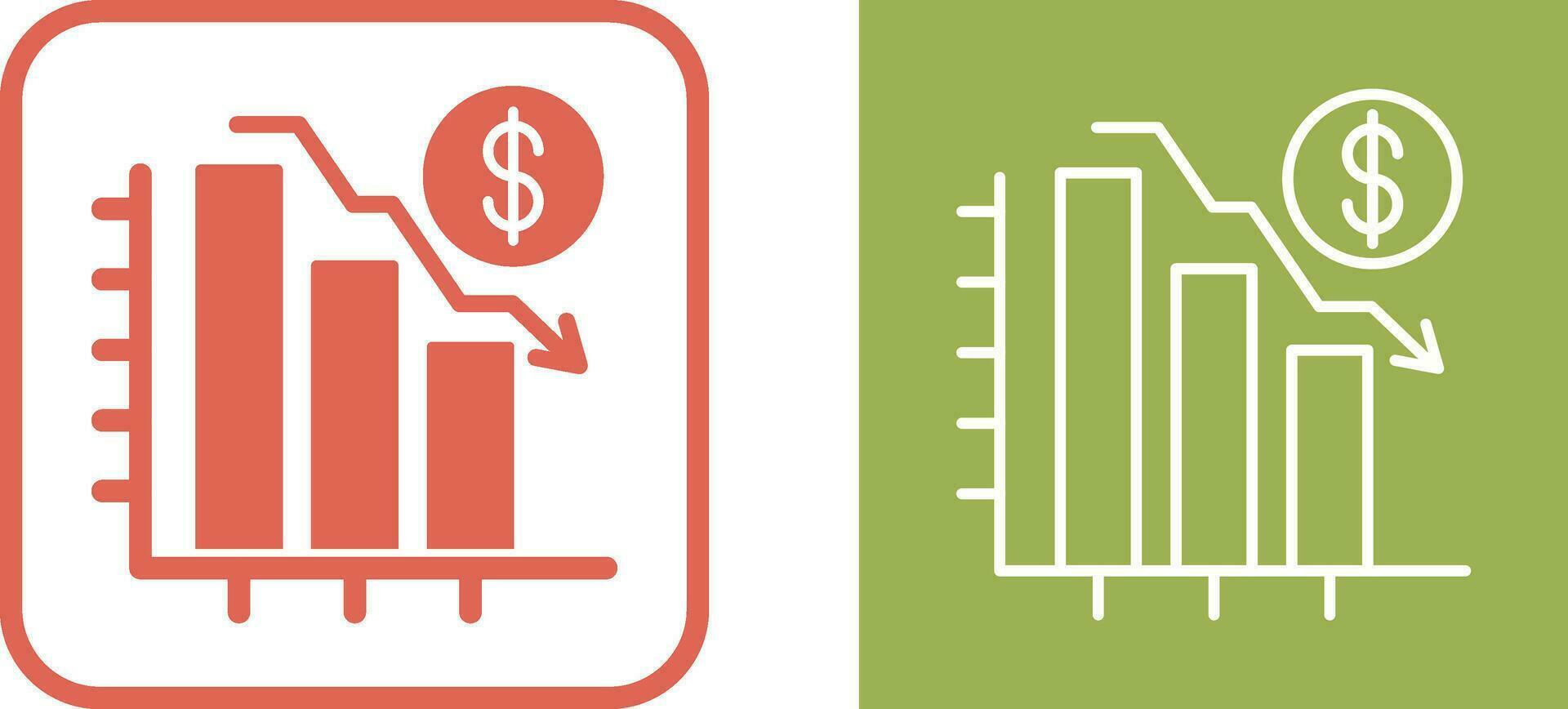 Chart Down Vector Icon