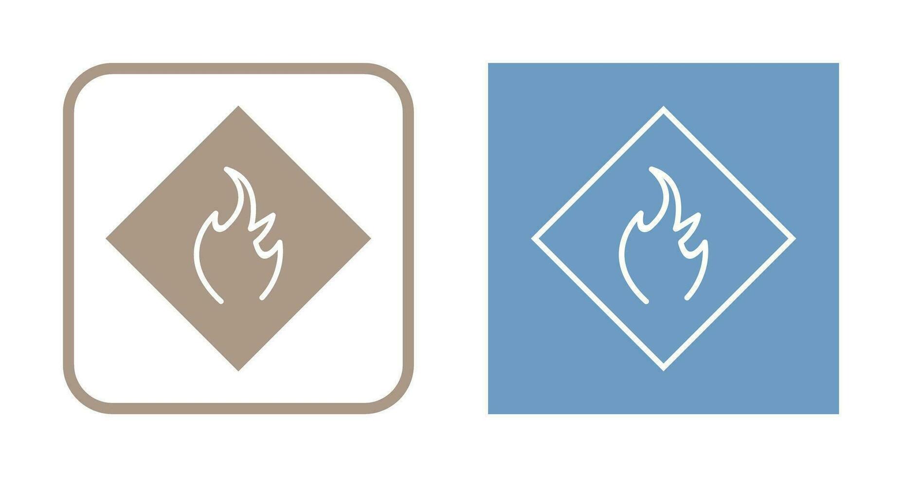 Danger of Flame Vector Icon