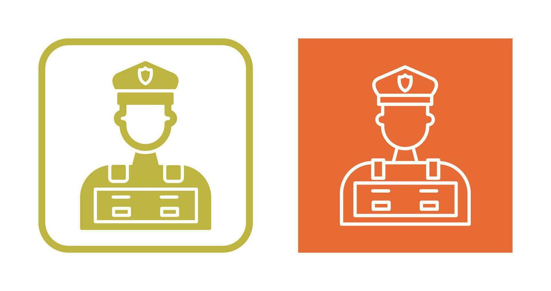 Police Man Vector Icon