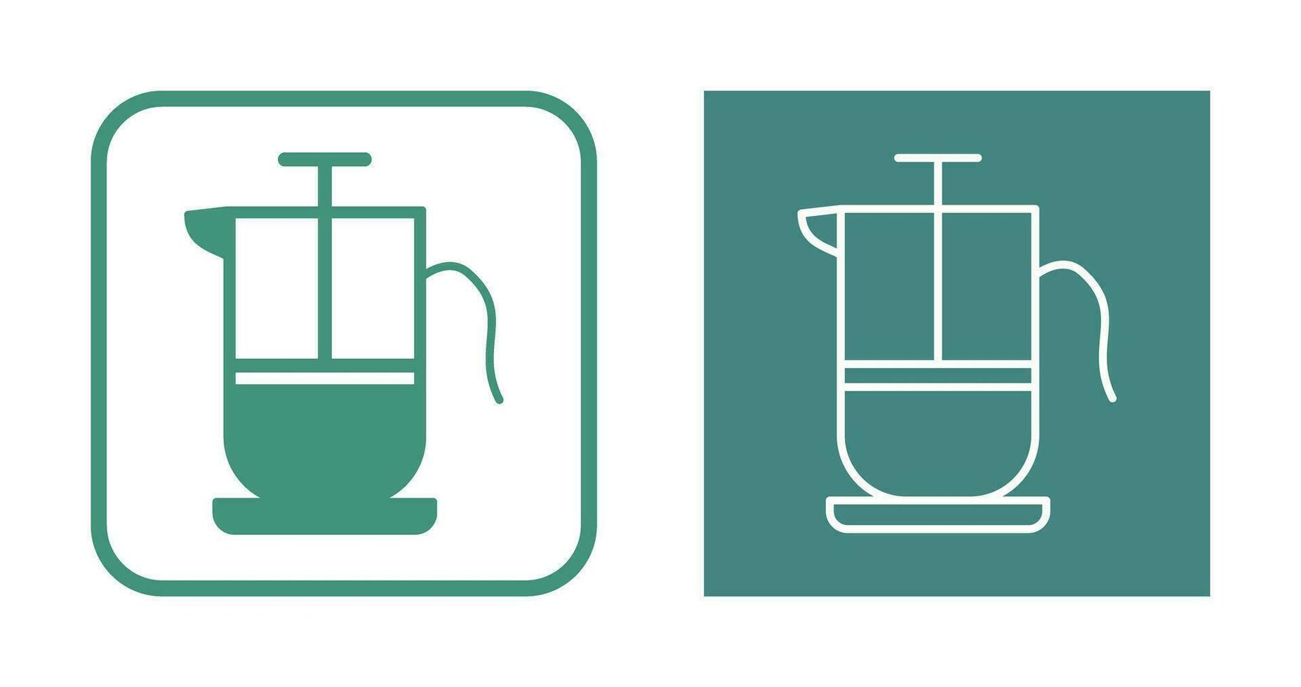 French Press Vector Icon